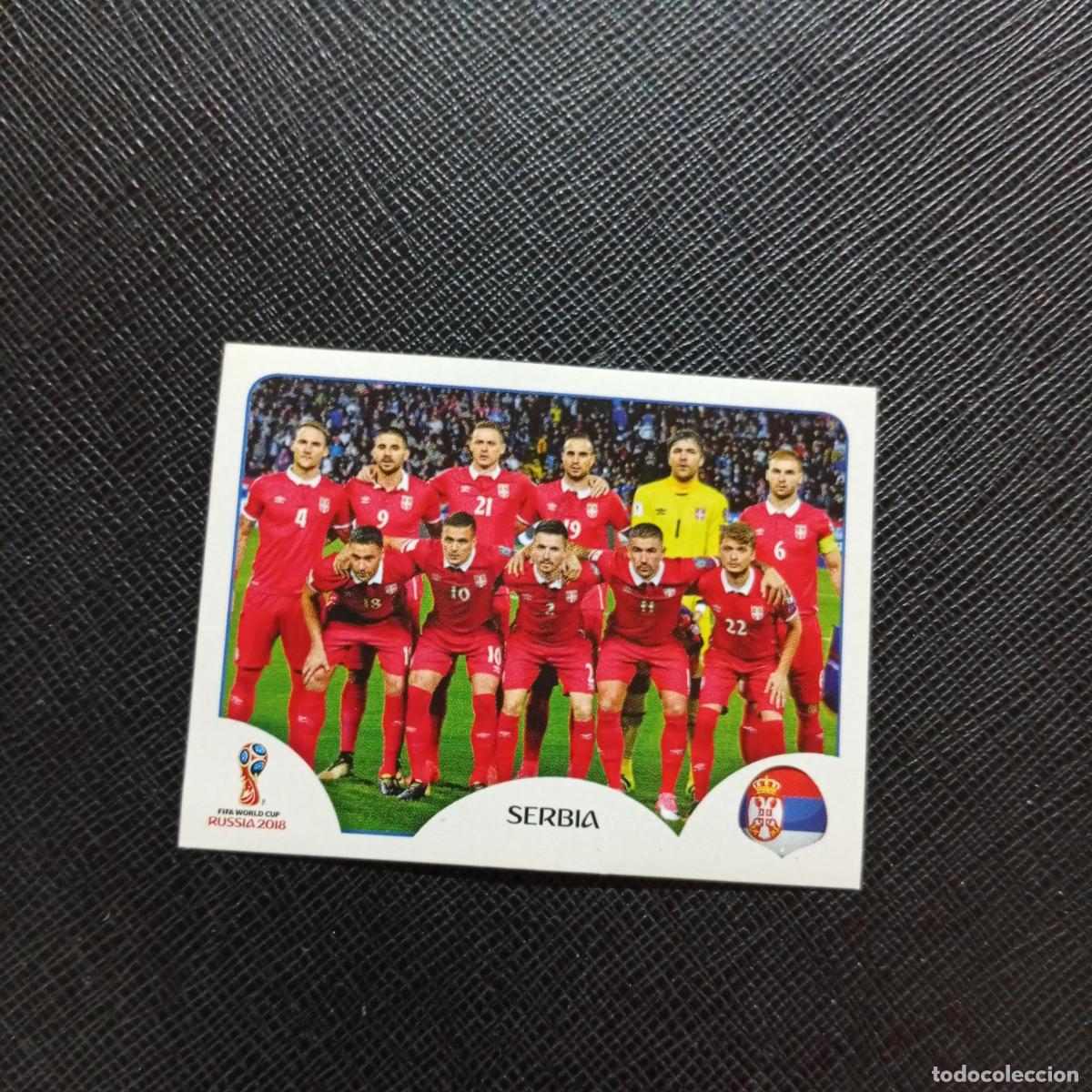 Football Stickers: 413 ALINEACION SERBIA PANINI MUNDIAL RUSIA 2018 CROMO FUTBOL 18 - SIN PEGAR - CJ2 .