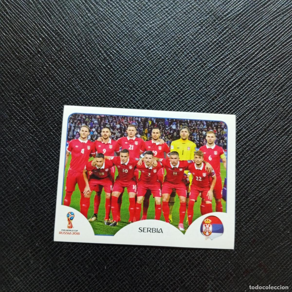 Cromos de Futebol: 413 ALINEACION SERBIA PANINI MUNDIAL RUSIA 2018 CROMO FUTBOL 18 - SIN PEGAR - CJ2 .....