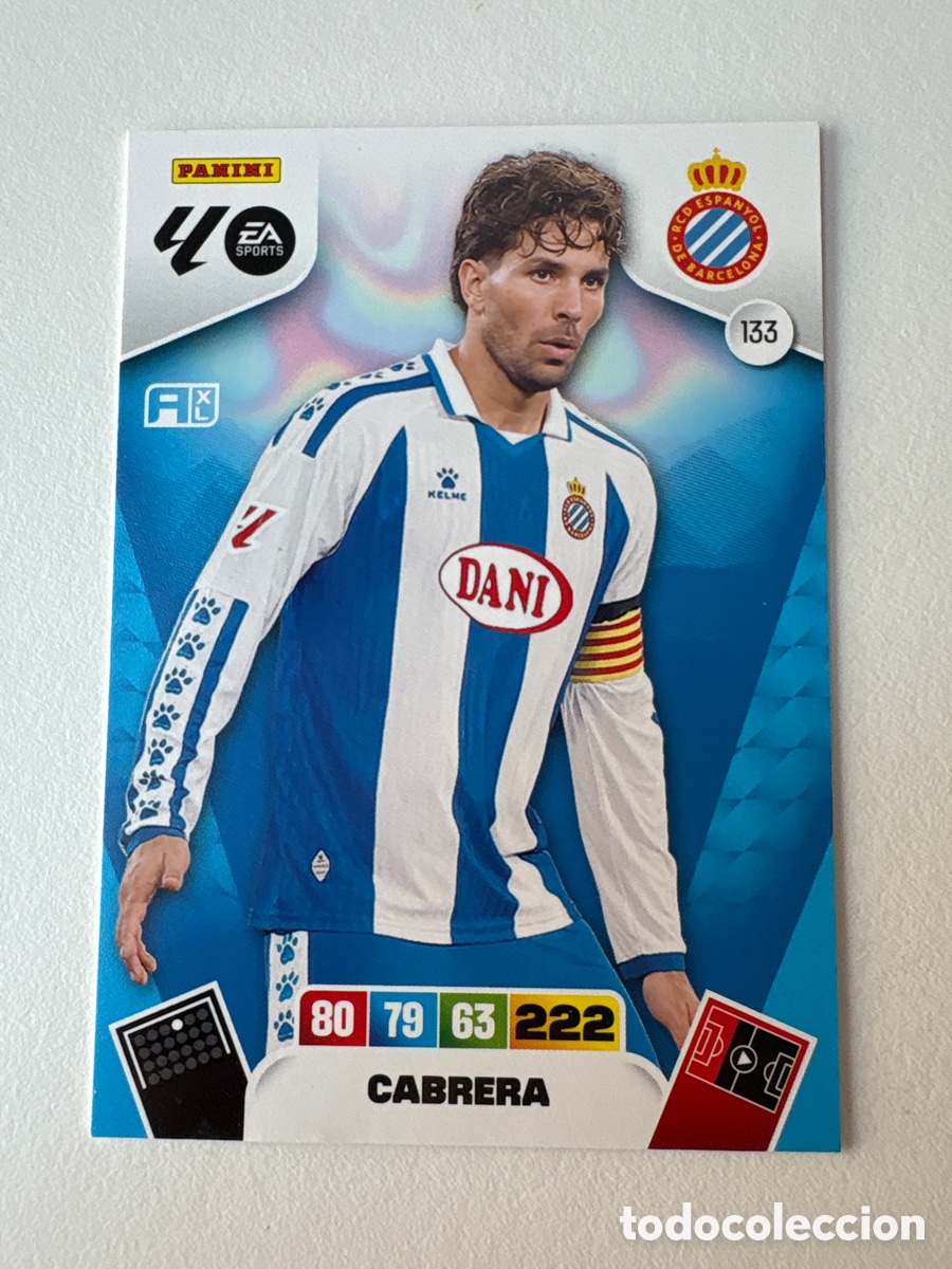 Cromos de Futebol: Carta Cabrera Espanyol 133 Adrenalyn 2025-26
