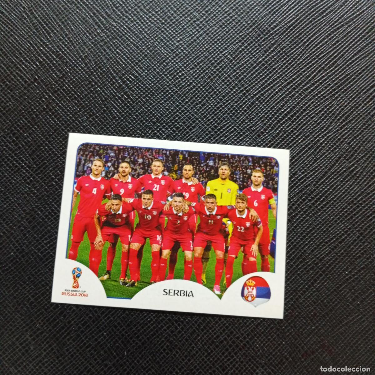 Cromos de Futebol: 413 ALINEACION SERBIA PANINI MUNDIAL RUSIA 2018 CROMO FUTBOL 18 - SIN PEGAR - CJ2 .......
