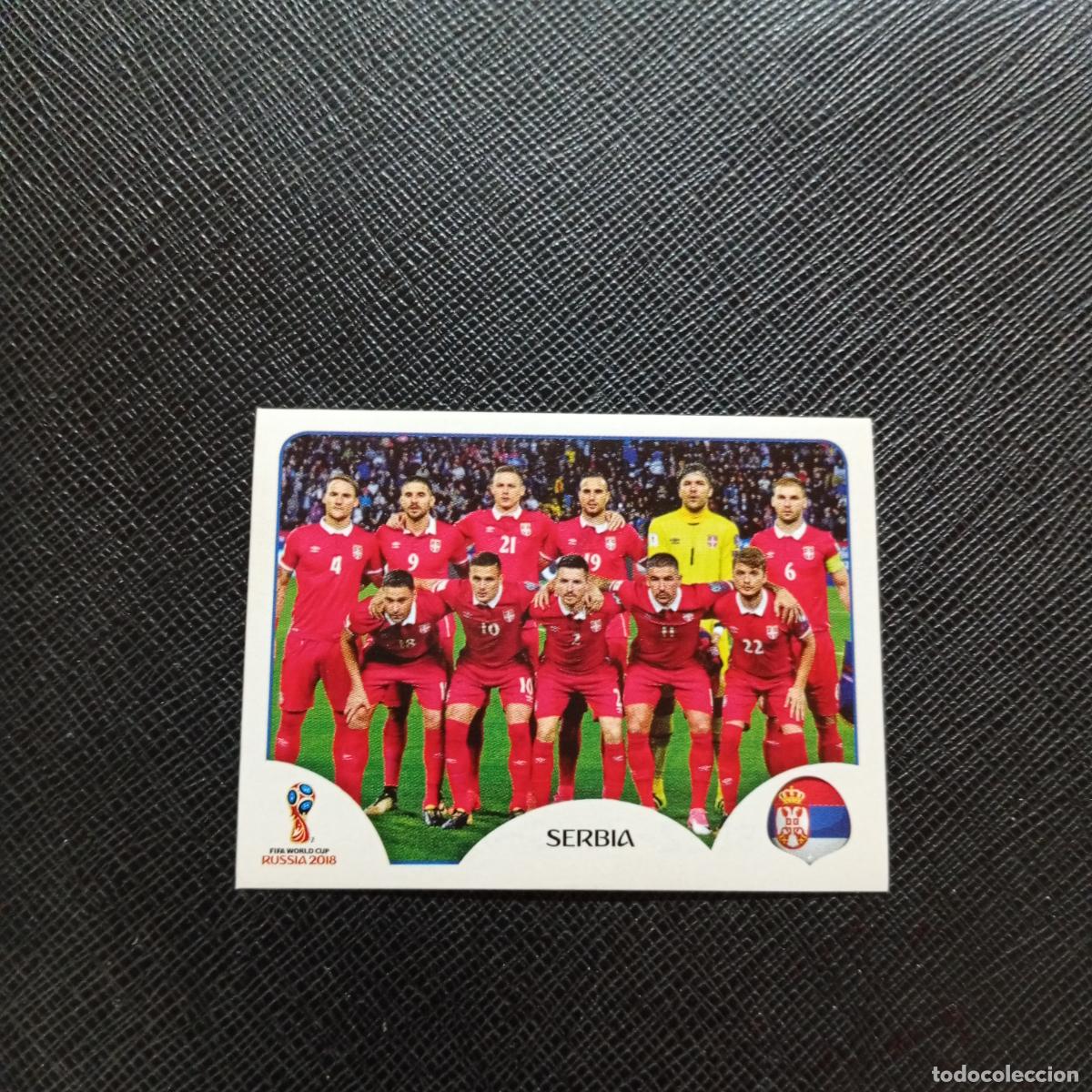 Cromos de Futebol: 413 ALINEACION SERBIA PANINI MUNDIAL RUSIA 2018 CROMO FUTBOL 18 - SIN PEGAR - CJ2 .........