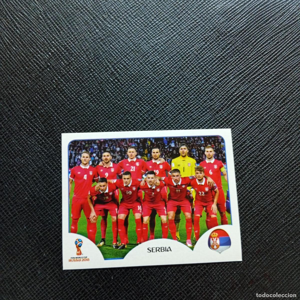 Cromos de Futebol: 413 ALINEACION SERBIA PANINI MUNDIAL RUSIA 2018 CROMO FUTBOL 18 - SIN PEGAR - CJ2 ..........