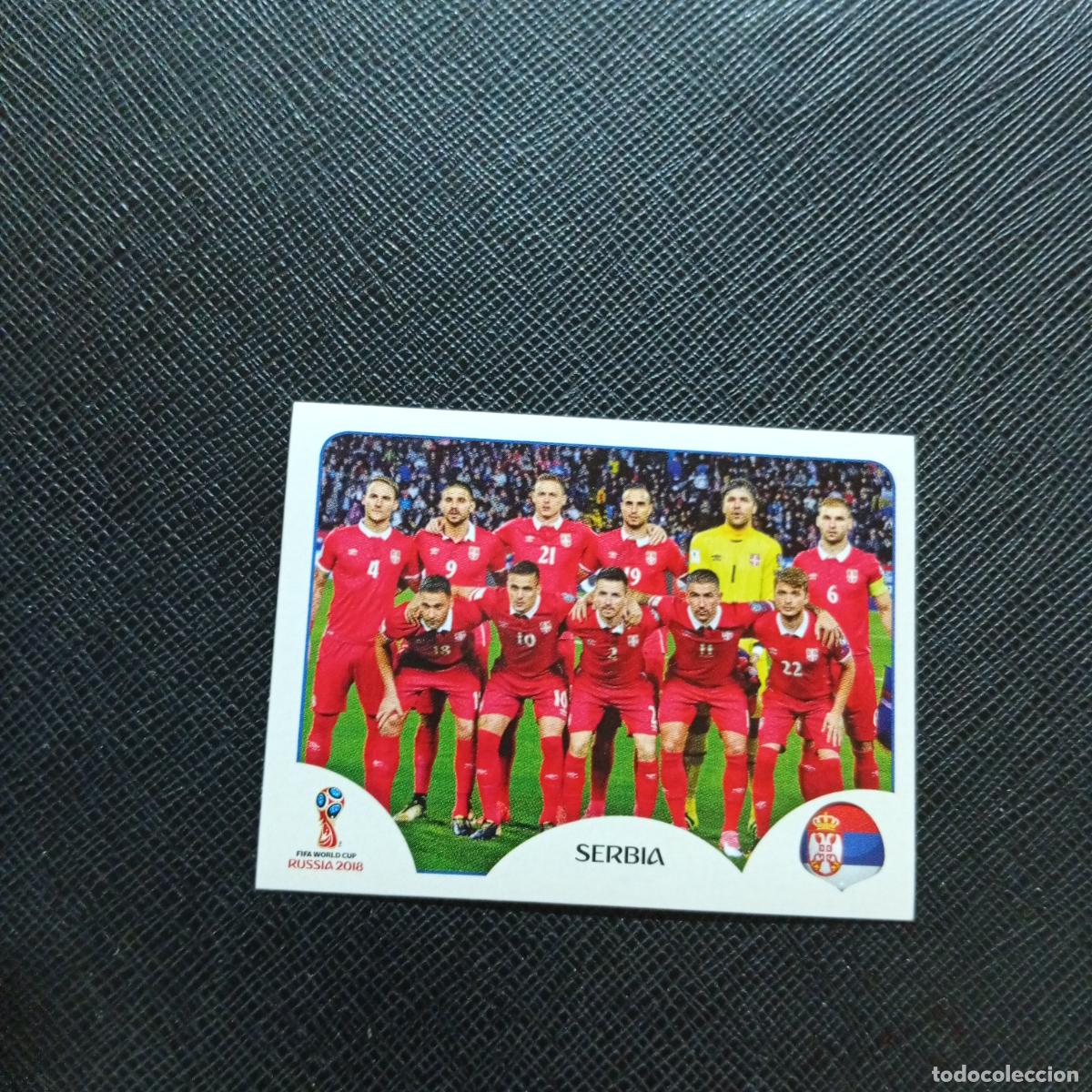 Cromos de Futebol: 413 ALINEACION SERBIA PANINI MUNDIAL RUSIA 2018 CROMO FUTBOL 18 - SIN PEGAR - CJ2 ...........