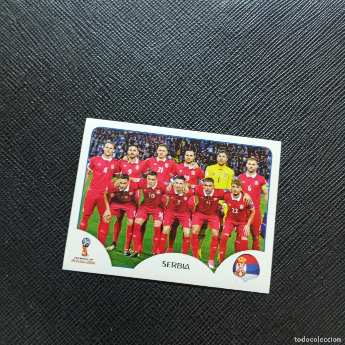Cromos de Futebol: 413 ALINEACION SERBIA PANINI MUNDIAL RUSIA 2018 CROMO FUTBOL 18 - SIN PEGAR - CJ2 ...........
