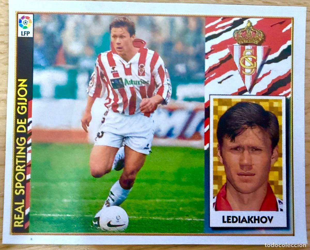 Cartes &agrave; collectionner de Football: LEDIAKHOV SPORTING GIJON 97 98 1997 1998 LIGA EDICIONES ESTE RECORTADO STICKER