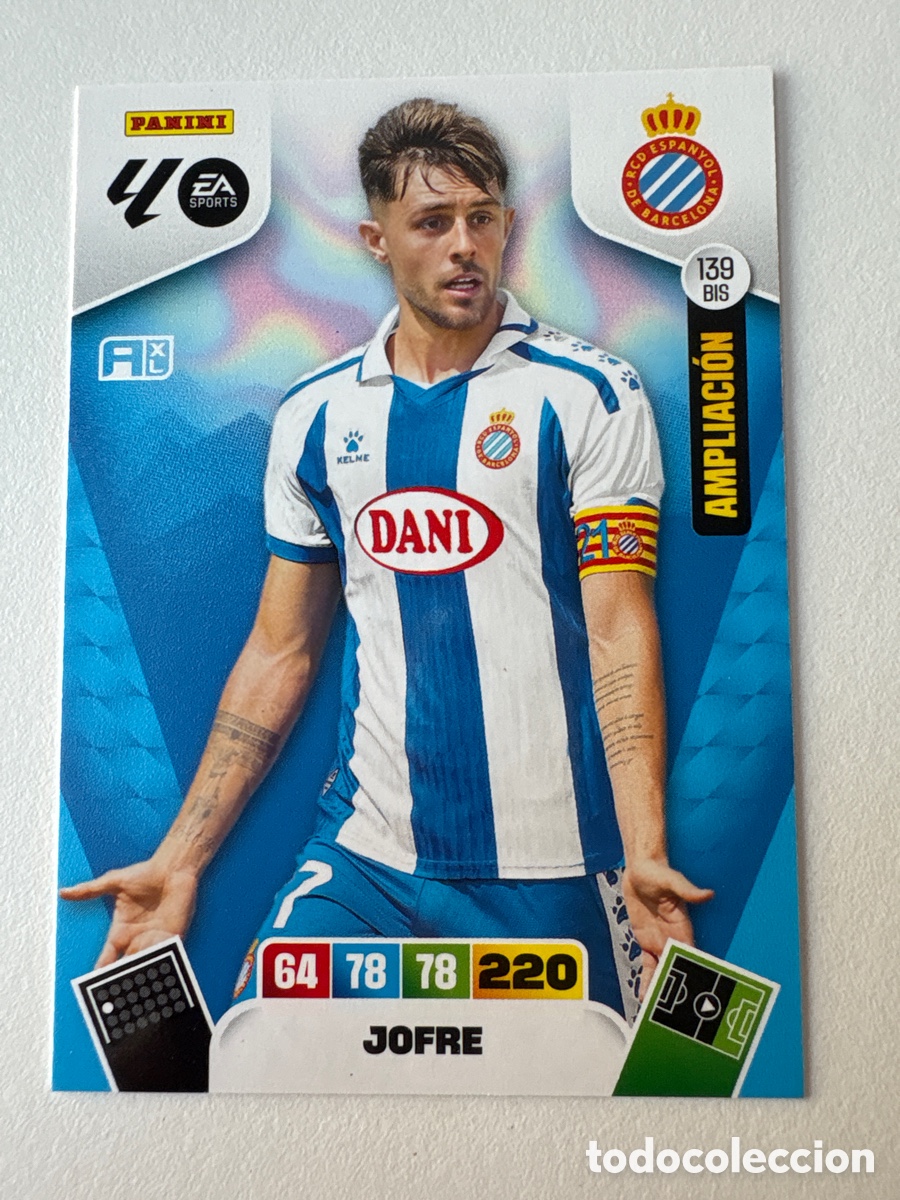 Football Stickers: Carta Jofre Ampliaci&oacute;n Espanyol 139bis Adrenalyn 2025-26