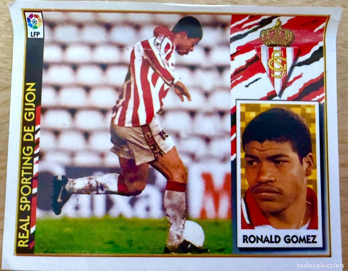 Football Stickers: RONALD GOMEZ SPORTING GIJON 97 98 1997 1998 LIGA EDICIONES ESTE VENTANILLA STICKER