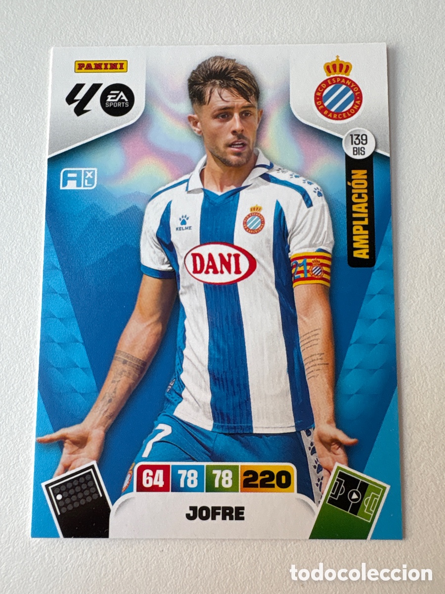 Football Stickers: Carta Jofre Ampliaci&oacute;n Espanyol 139bis Adrenalyn 2025-26