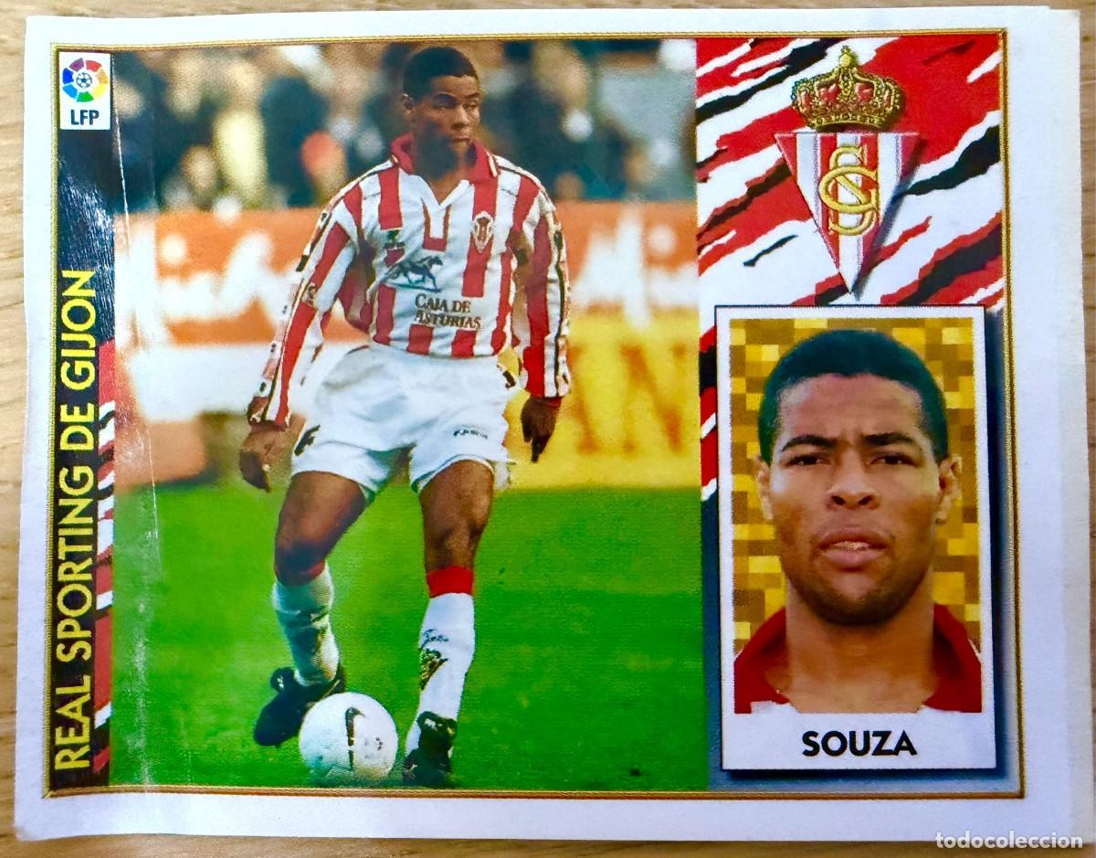 Football Stickers: SOUZA BAJA SPORTING GIJON 97 98 1997 1998 LIGA EDICIONES ESTE VENTANILLA STICKER