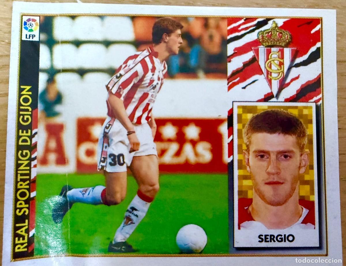 Football Stickers: SERGIO SPORTING GIJON 97 98 1997 1998 LIGA EDICIONES ESTE VENTANILLA STICKER