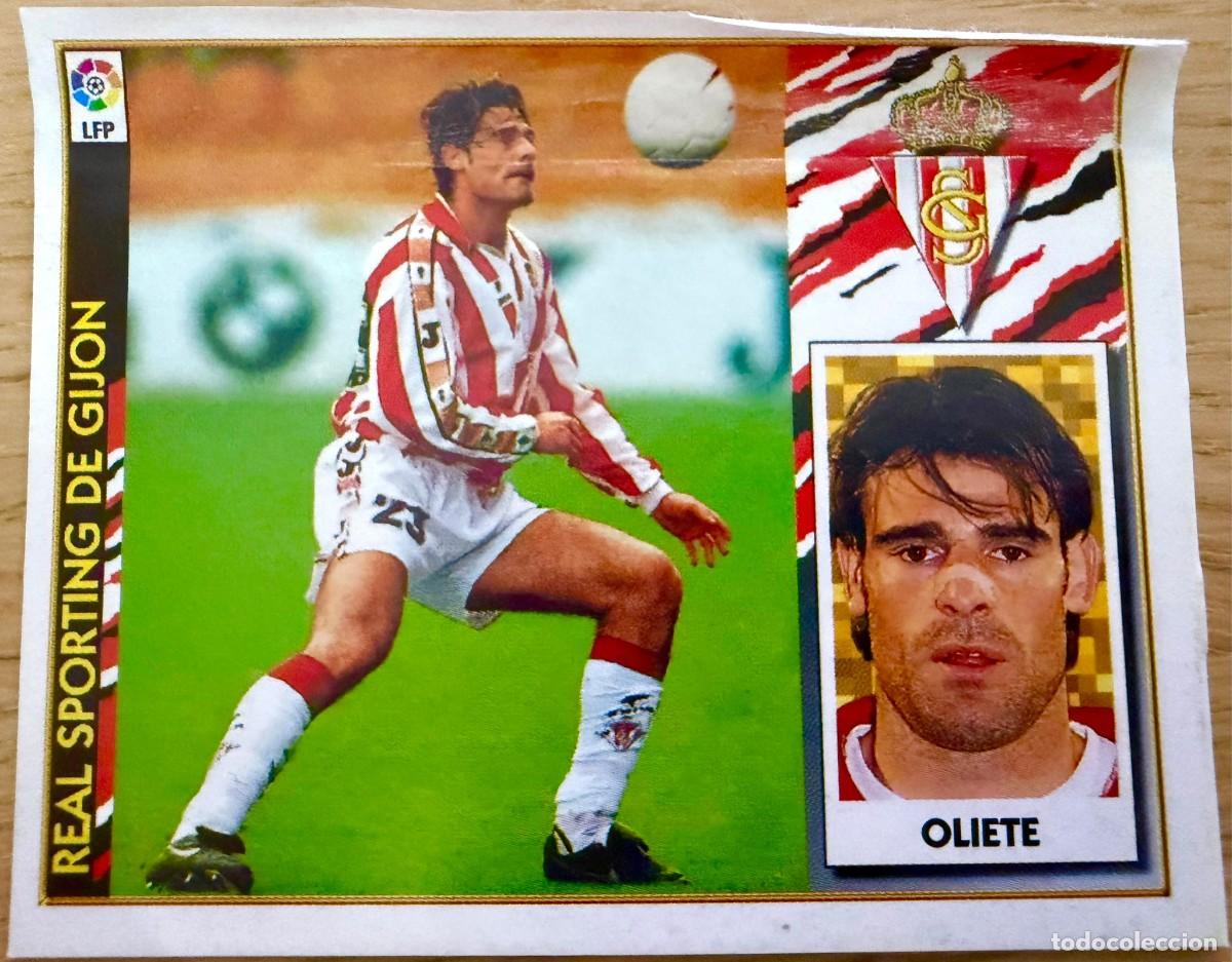 Football Stickers: OLIETE SPORTING GIJON 97 98 1997 1998 LIGA EDICIONES ESTE VENTANILLA STICKER
