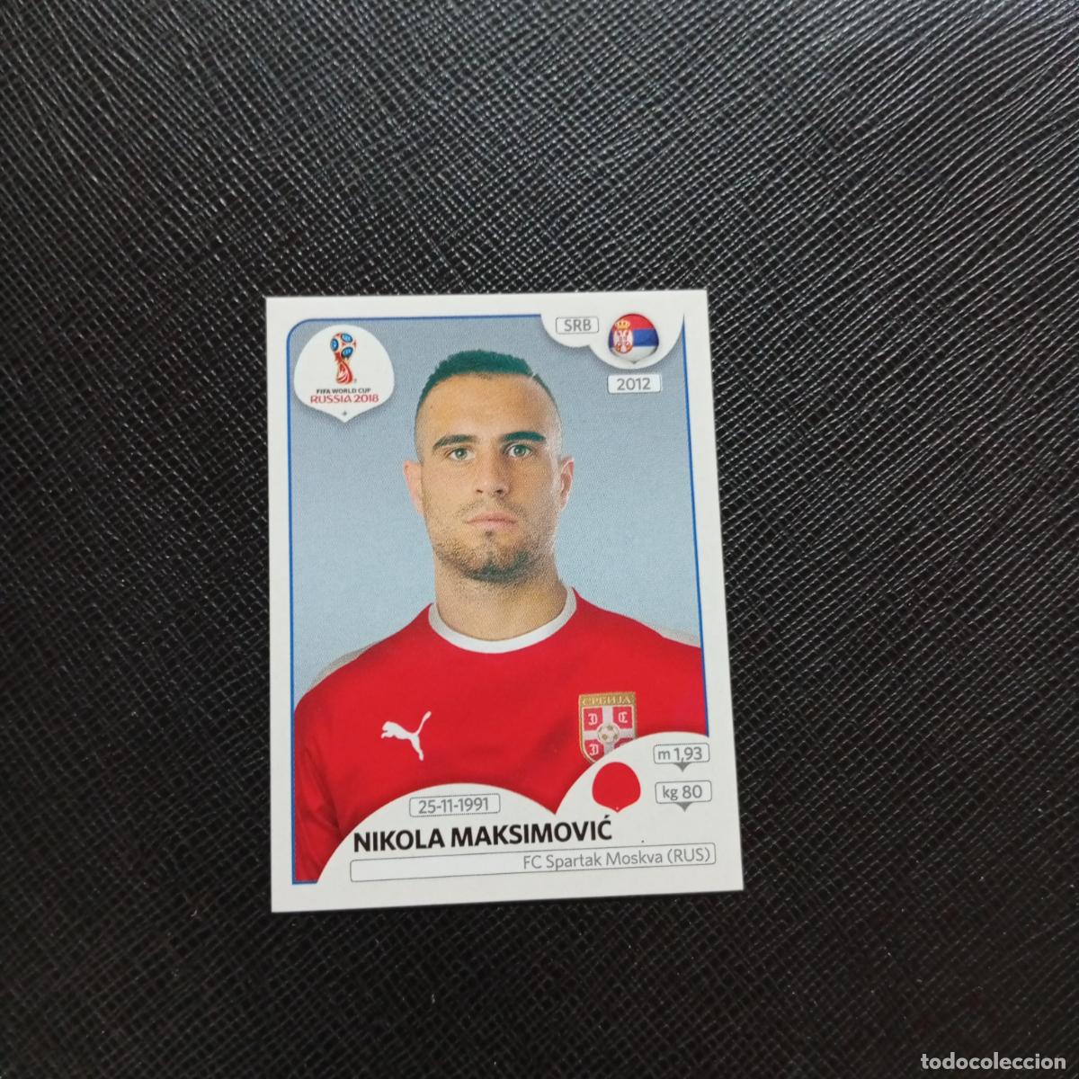 Cromos de f&uacute;tbol: 420 NIKOLA MAKSIMOVIC SERBIA PANINI MUNDIAL RUSIA 2018 CROMO FUTBOL 18 - SIN PEGAR - CJ2 .