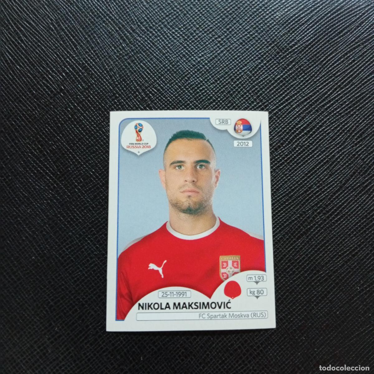 Cromos de f&uacute;tbol: 420 NIKOLA MAKSIMOVIC SERBIA PANINI MUNDIAL RUSIA 2018 CROMO FUTBOL 18 - SIN PEGAR - CJ2