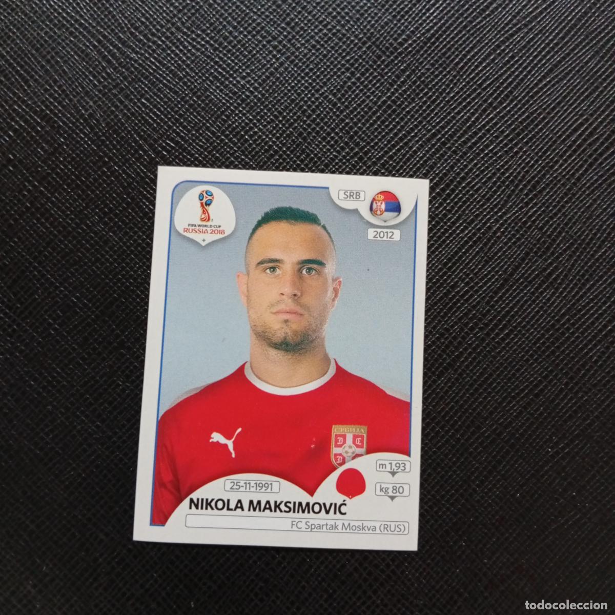 Cromos de f&uacute;tbol: 420 NIKOLA MAKSIMOVIC SERBIA PANINI MUNDIAL RUSIA 2018 CROMO FUTBOL 18 - SIN PEGAR - CJ2