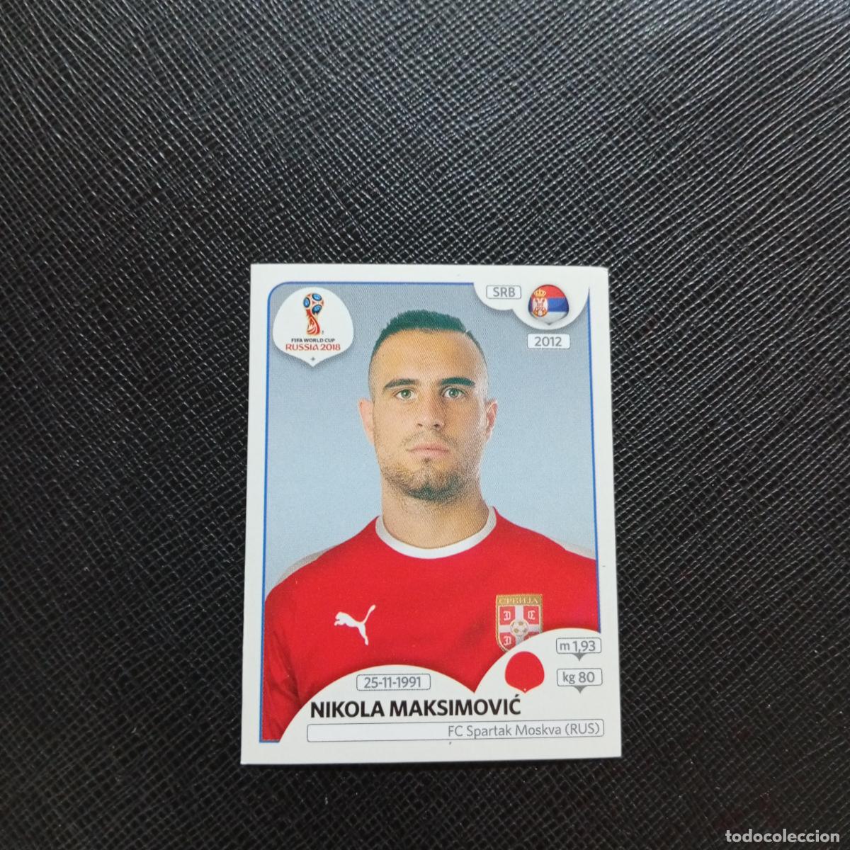 Cromos de f&uacute;tbol: 420 NIKOLA MAKSIMOVIC SERBIA PANINI MUNDIAL RUSIA 2018 CROMO FUTBOL 18 - SIN PEGAR - CJ2 ..
