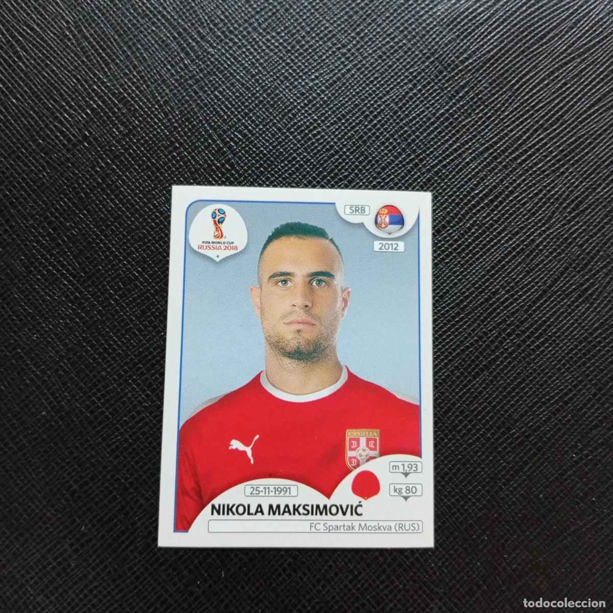 Cromos de f&uacute;tbol: 420 NIKOLA MAKSIMOVIC SERBIA PANINI MUNDIAL RUSIA 2018 CROMO FUTBOL 18 - SIN PEGAR - CJ2 ....