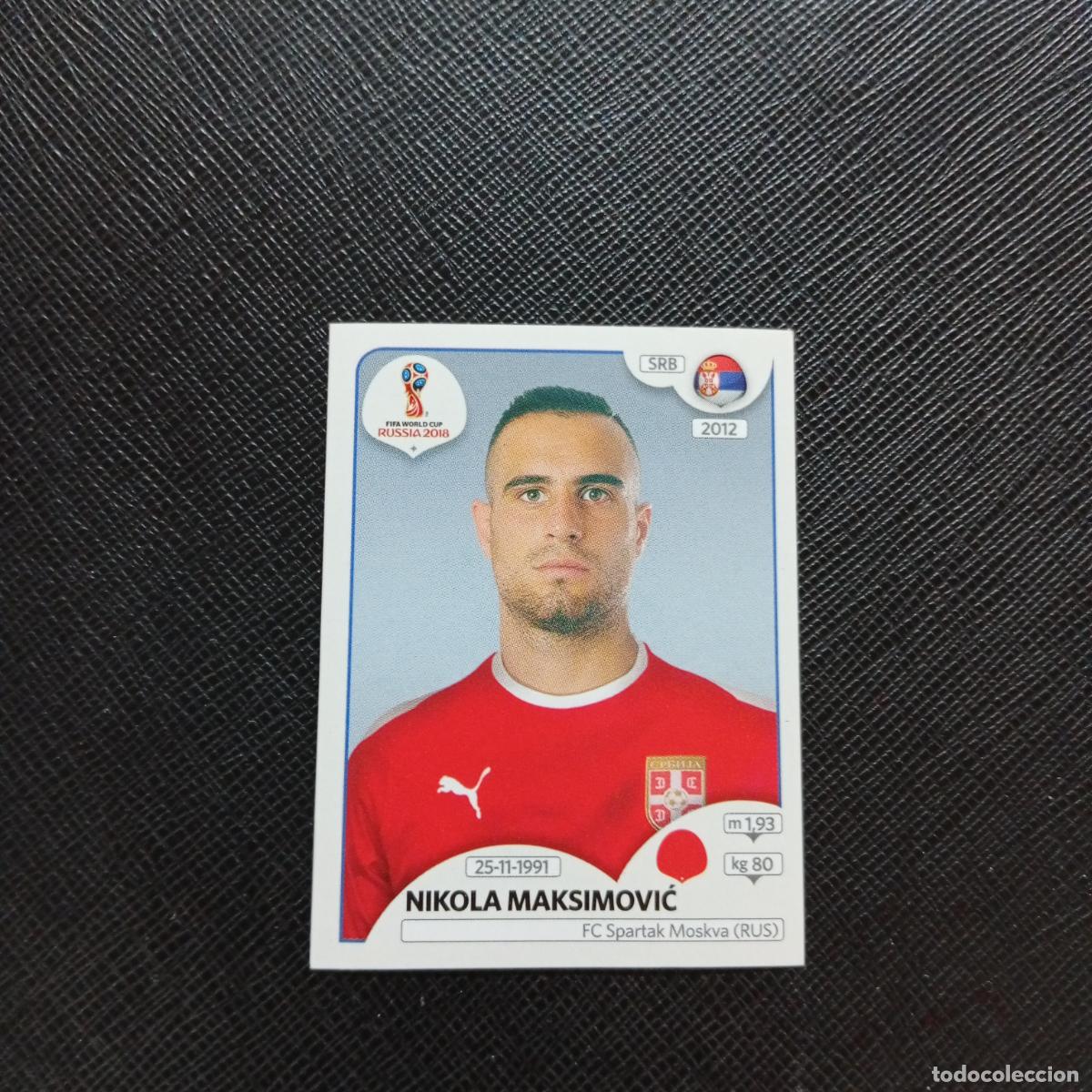 Cromos de f&uacute;tbol: 420 NIKOLA MAKSIMOVIC SERBIA PANINI MUNDIAL RUSIA 2018 CROMO FUTBOL 18 - SIN PEGAR - CJ2 ....