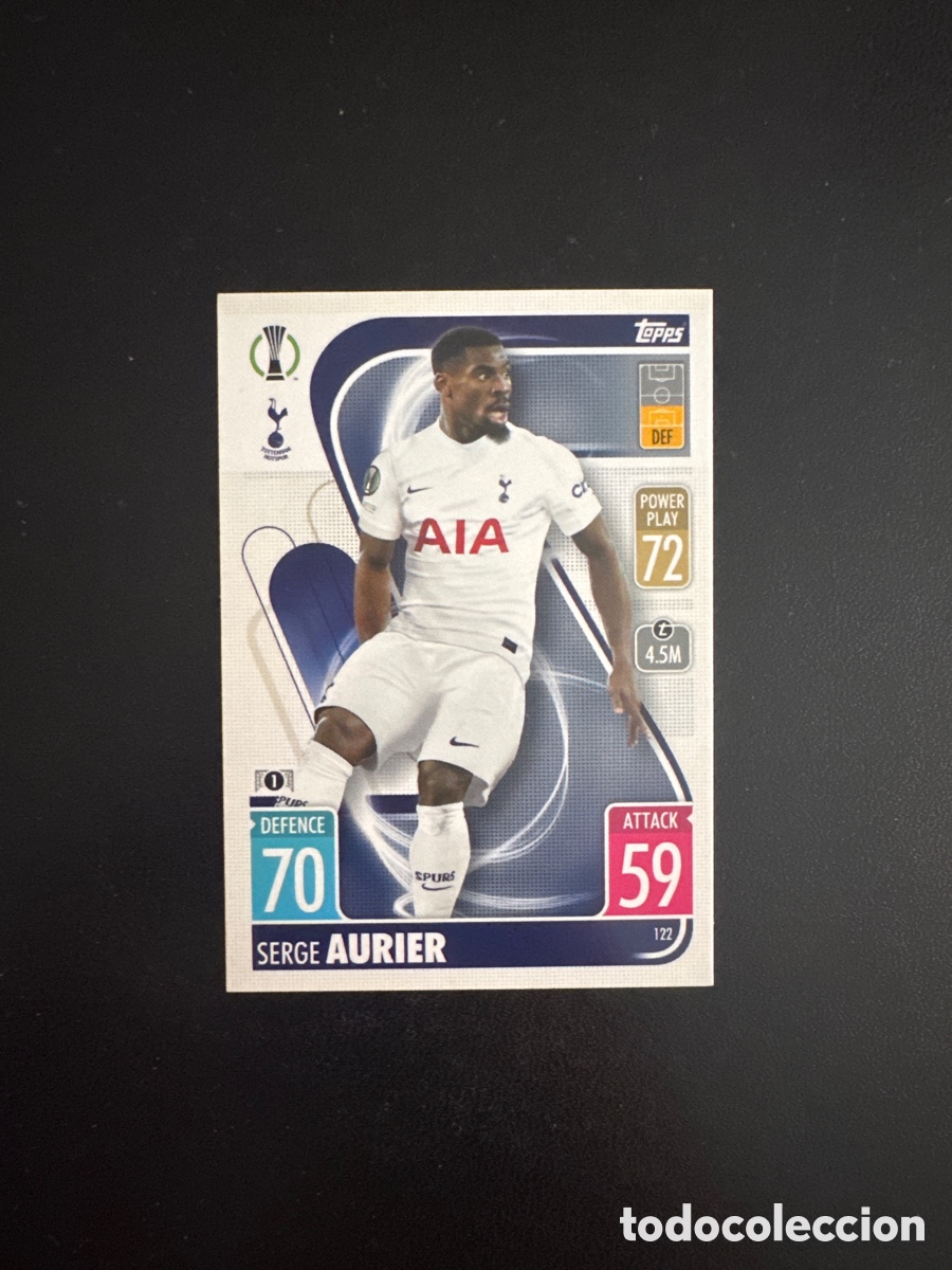 Fu&szlig;ball-Sticker: AURIER TOTTENHAM N&Uacute;MERO 122 MATCH ATTAX 2021 2022