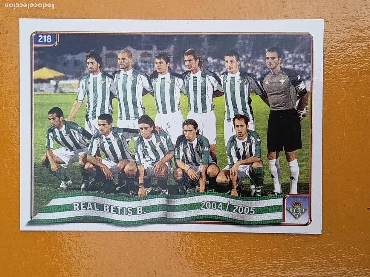 Cartes &agrave; collectionner de Football: 218 HIMNO/ALINEACI&Oacute;N. REAL BETIS. LAS FICHAS DE LA LIGA 2005. MUNDICROMO