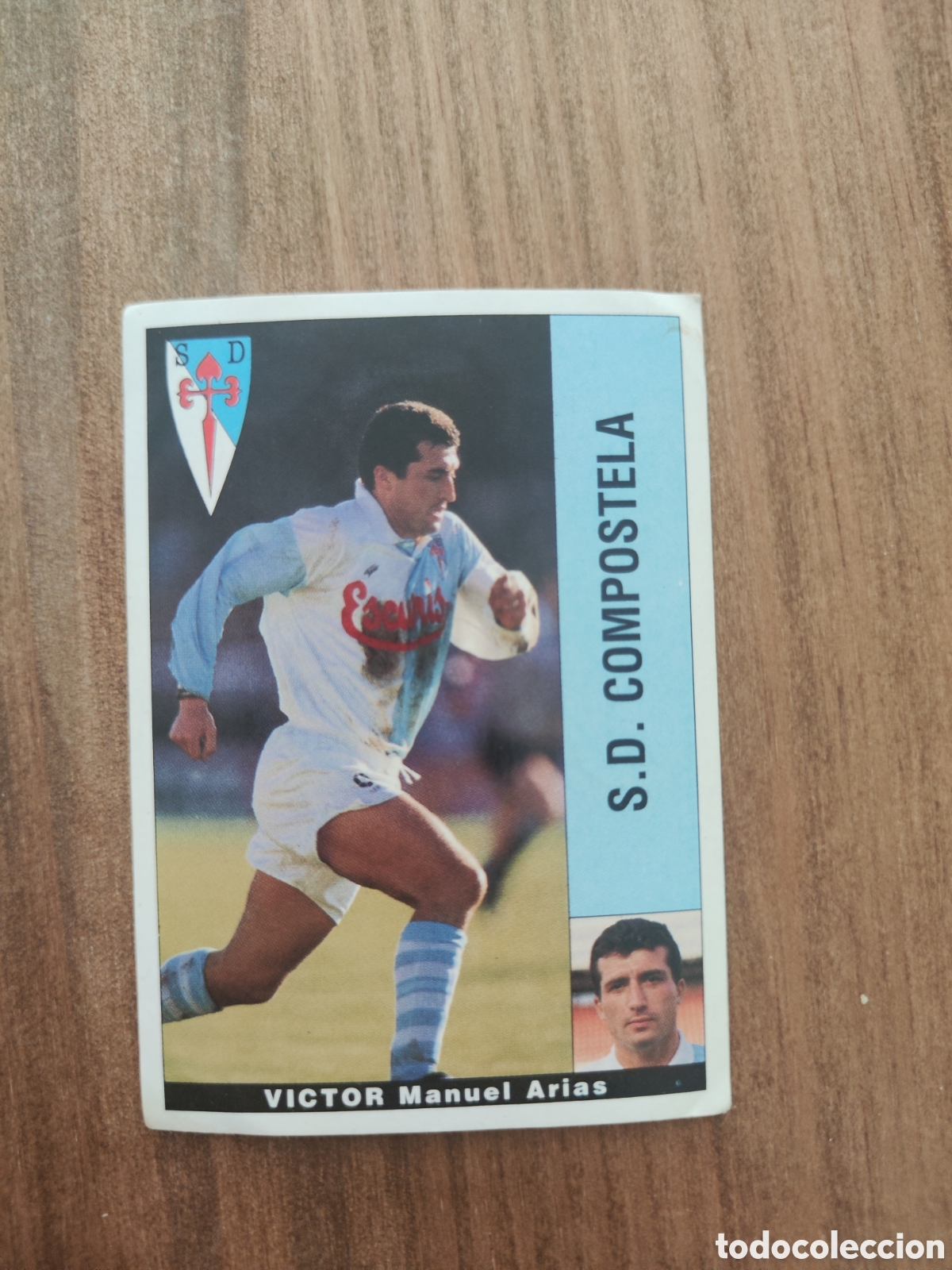 Fu&szlig;ball-Sticker: Panini 95 96 sin pegar Compostela V&iacute;ctor baja
