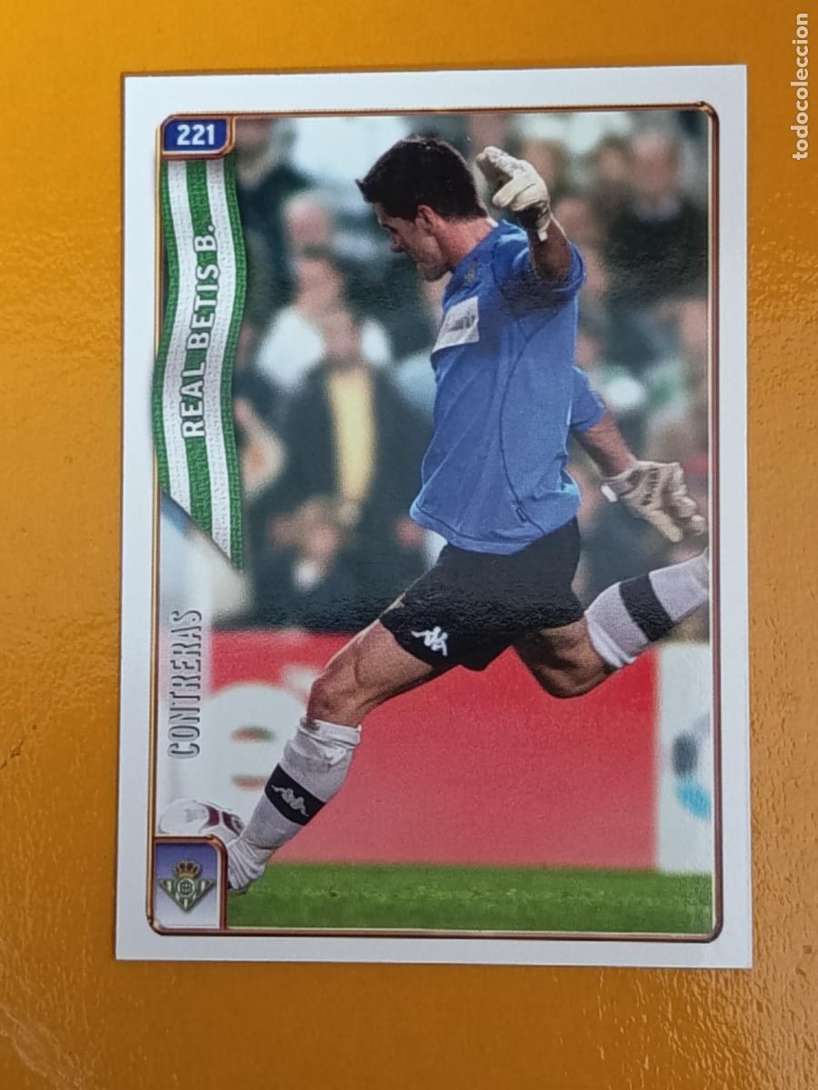 Fu&szlig;ball-Sticker: 221 CONTRERAS. REAL BETIS. LAS FICHAS DE LA LIGA 2005. MUNDICROMO
