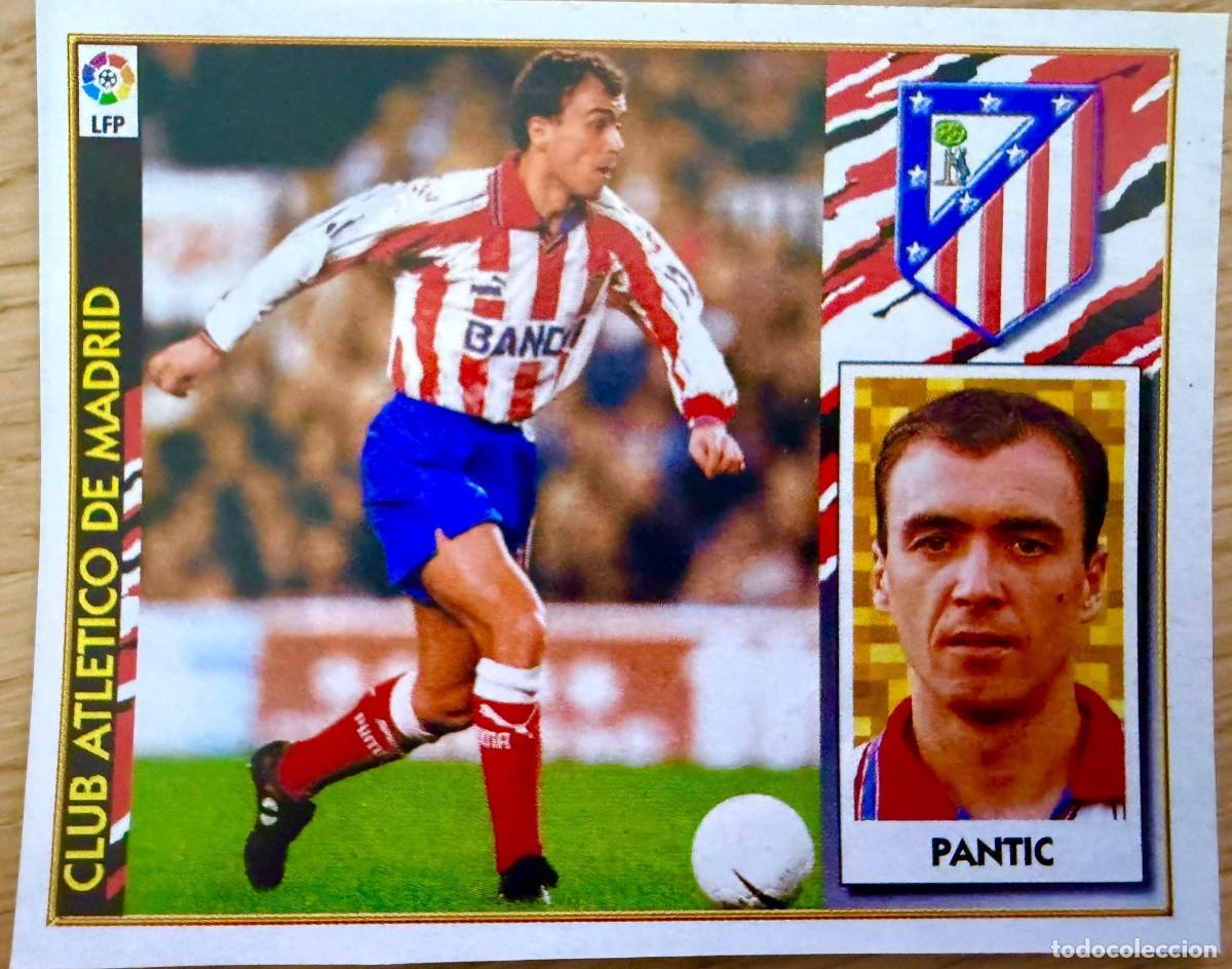 Fu&szlig;ball-Sticker: PANTIC ATLETICO MADRID 97 98 1997 1998 LIGA EDICIONES ESTE RECORTADO STICKER