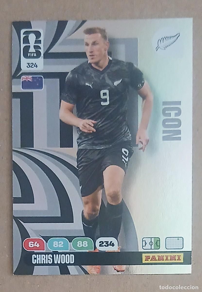 Fu&szlig;ball-Sticker: CROMO n&ordm; 324 CHRIS WOOD NUEVA ZELANDA ICON ADRENALYN XL FIFA WORLD CUP 2026 DE PANINI. Nuevo.