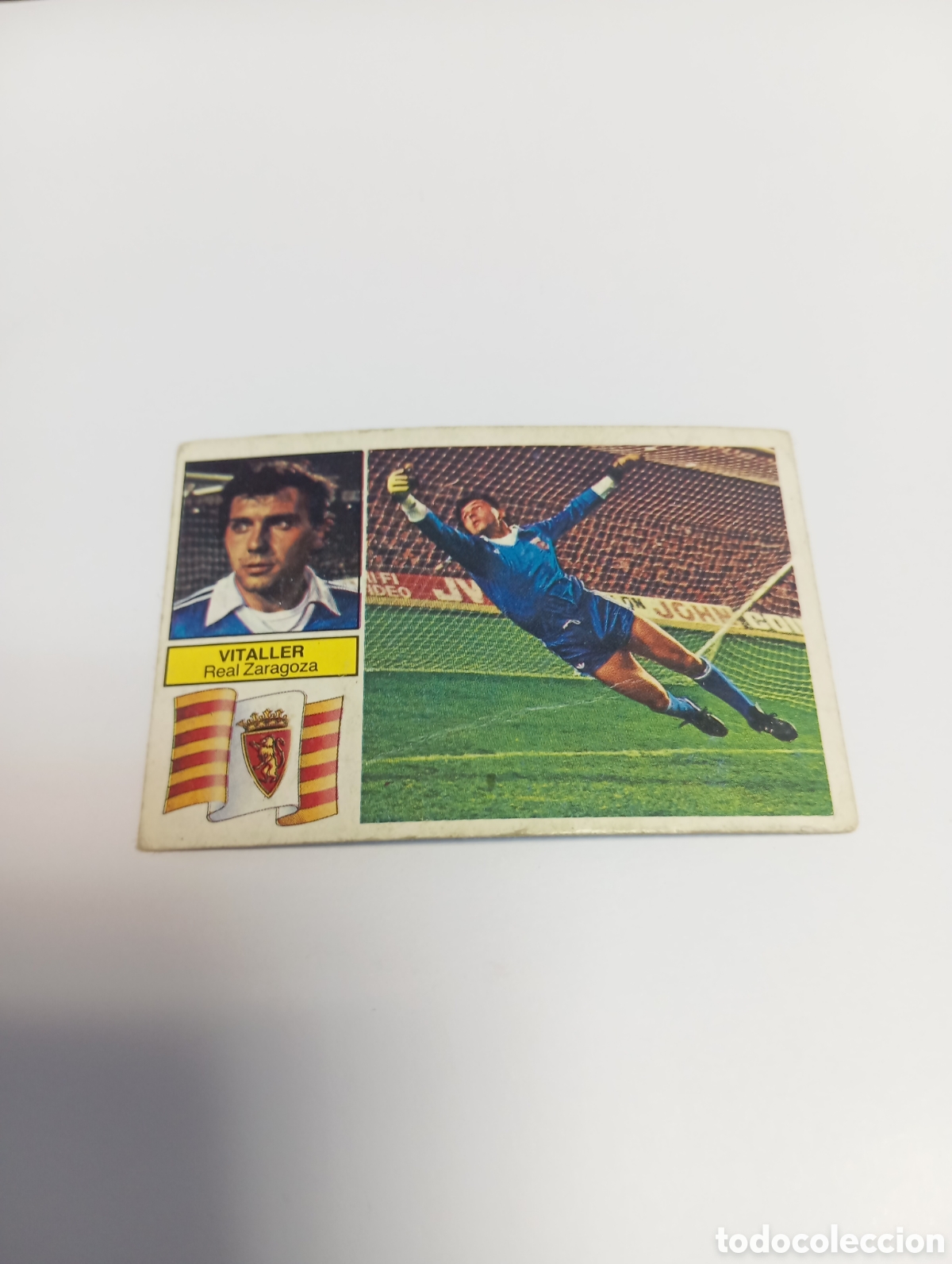 Fu&szlig;ball-Sticker: VITALLER Zaragoza Liga Este 1982 1983 NUEVO 82 83 SIN PEGAR