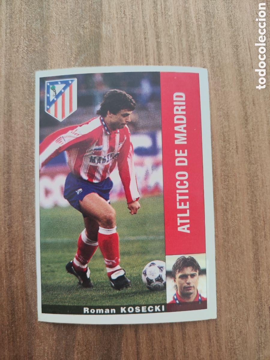 Cromos de f&uacute;tbol: Panini 95 96 sin pegar Atl&eacute;tico Madrid Kosecki baja