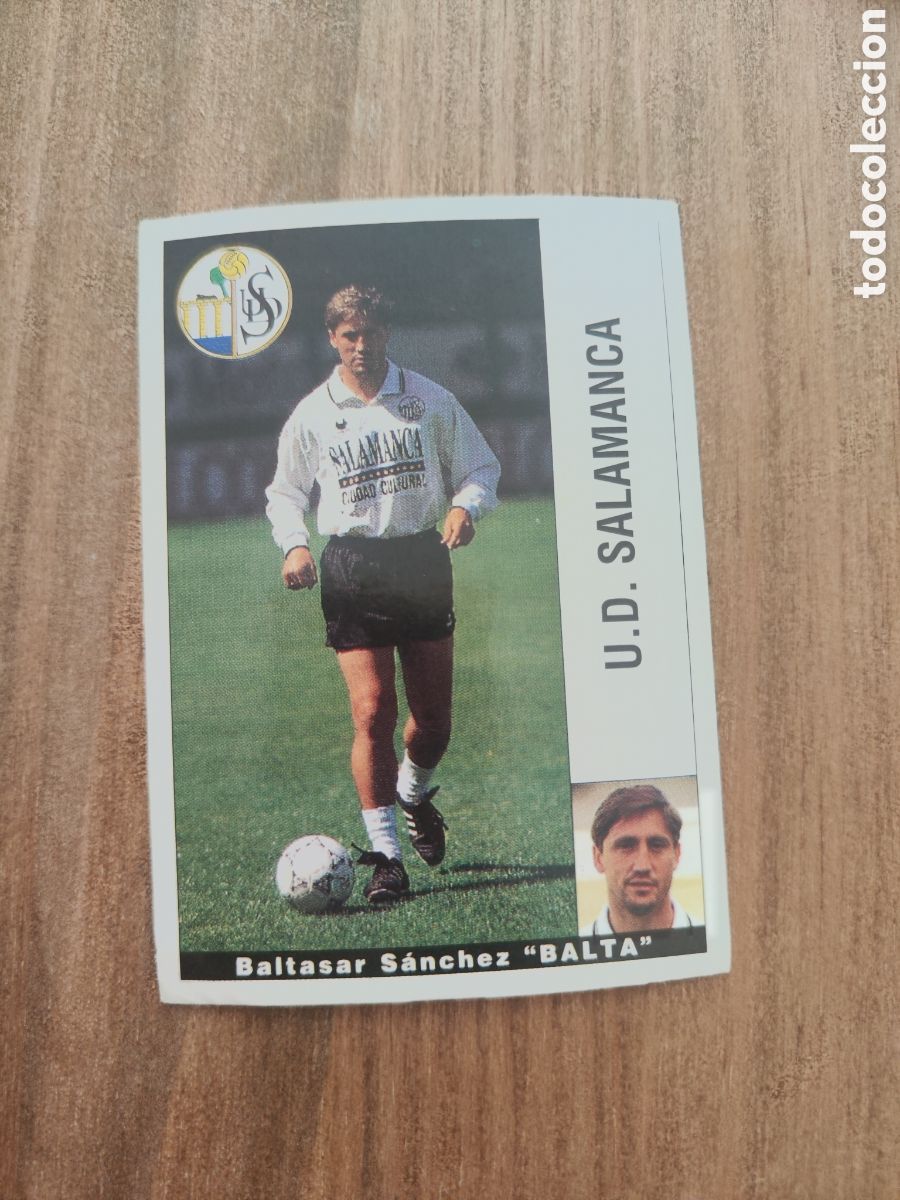 Cromos de f&uacute;tbol: Panini 95 96 sin pegar Salamanca Balta baja