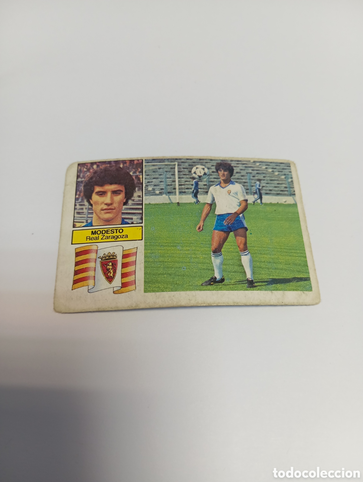 Cromos de f&uacute;tbol: MODESTO Zaragoza Liga Este 1982 1983 NUEVO 82 83 SIN PEGAR