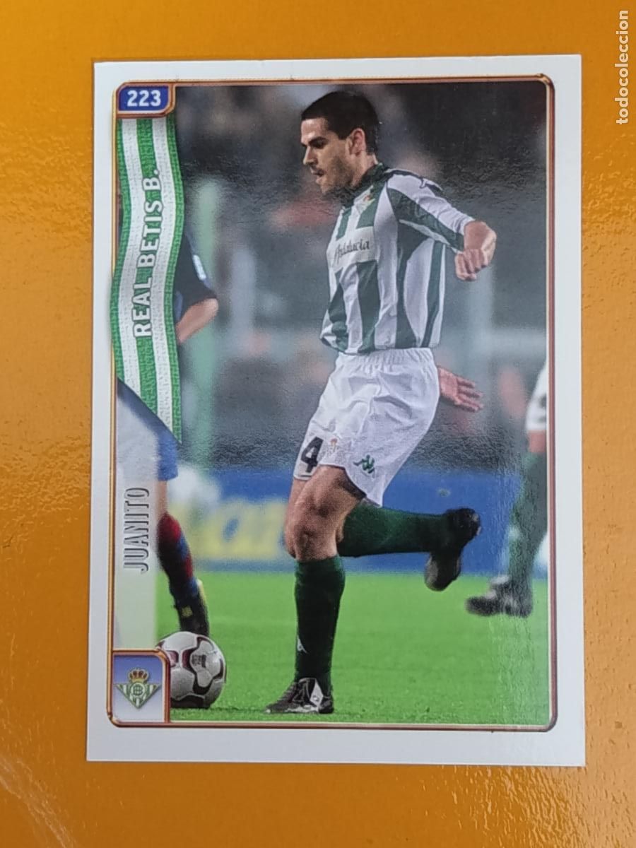 Cromos de f&uacute;tbol: 223 JUANITO. REAL BETIS. LAS FICHAS DE LA LIGA 2005. MUNDICROMO