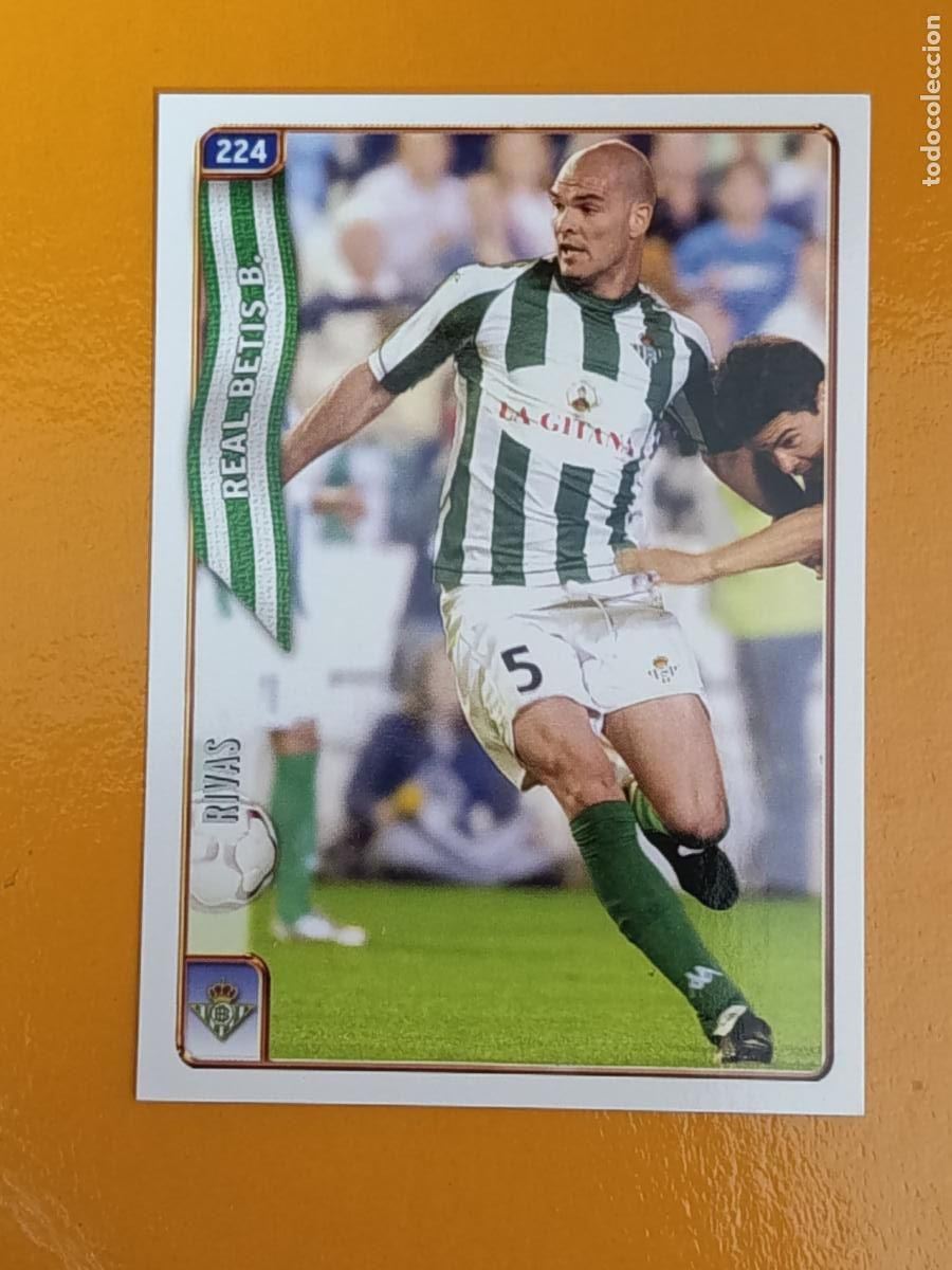 Figurine di Calcio: 224 RIVAS. REAL BETIS. LAS FICHAS DE LA LIGA 2005. MUNDICROMO