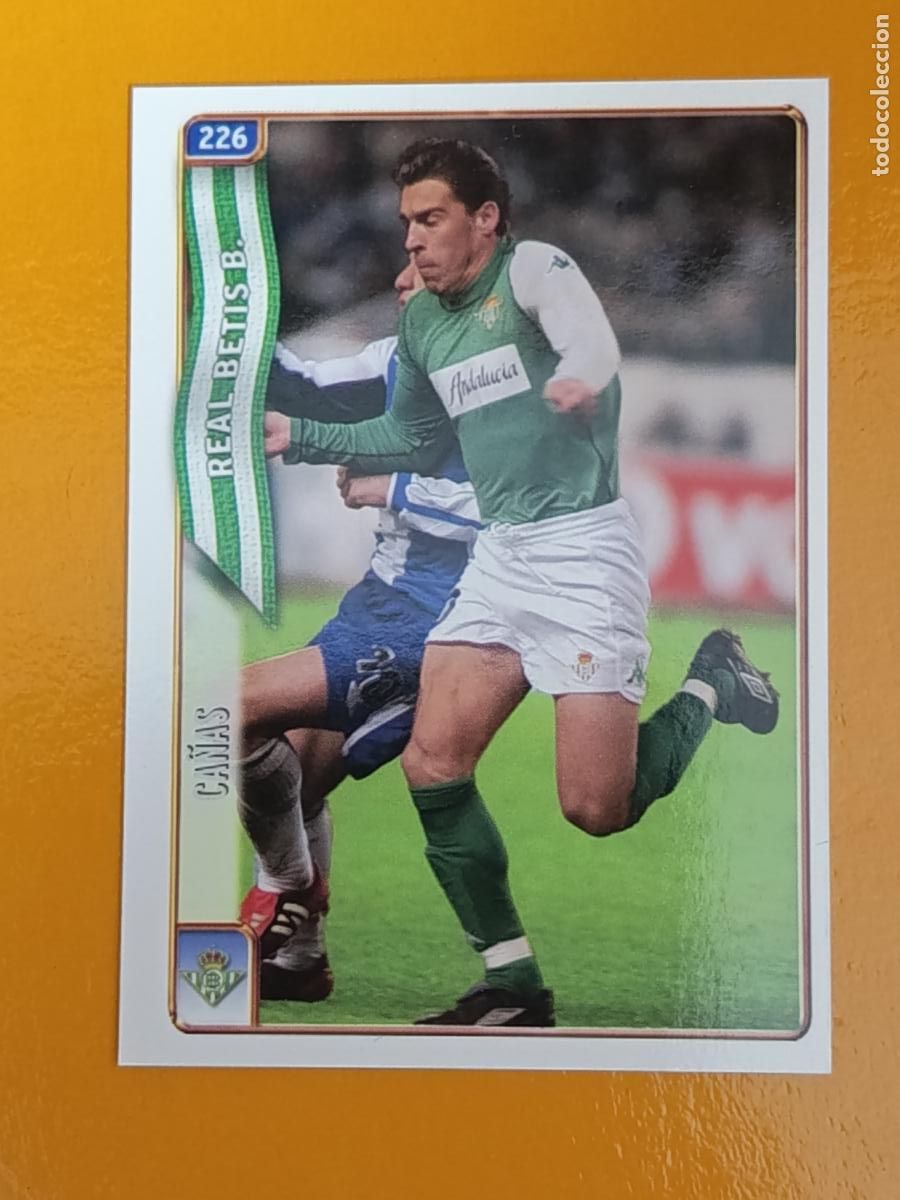 Cromos de f&uacute;tbol: 226 CA&Ntilde;AS. REAL BETIS. LAS FICHAS DE LA LIGA 2005. MUNDICROMO