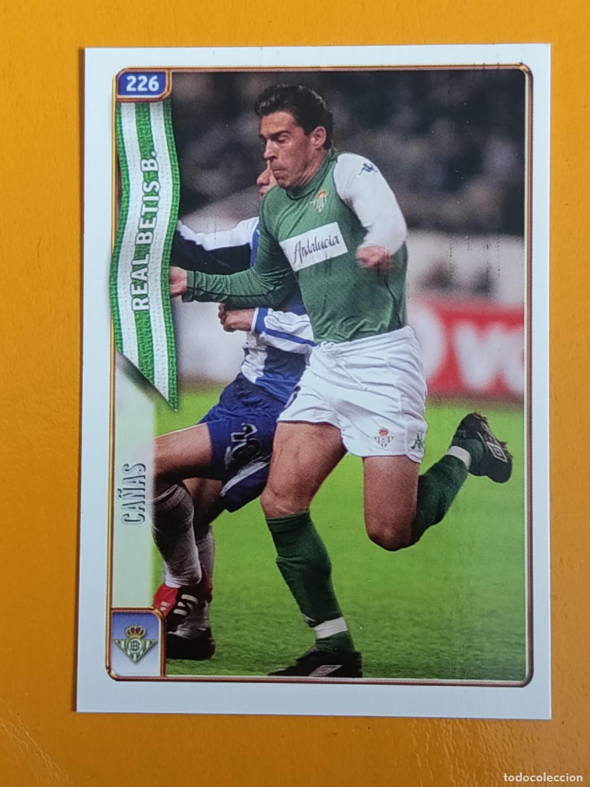Cromos de f&uacute;tbol: 226 CA&Ntilde;AS. REAL BETIS. LAS FICHAS DE LA LIGA 2005. MUNDICROMO