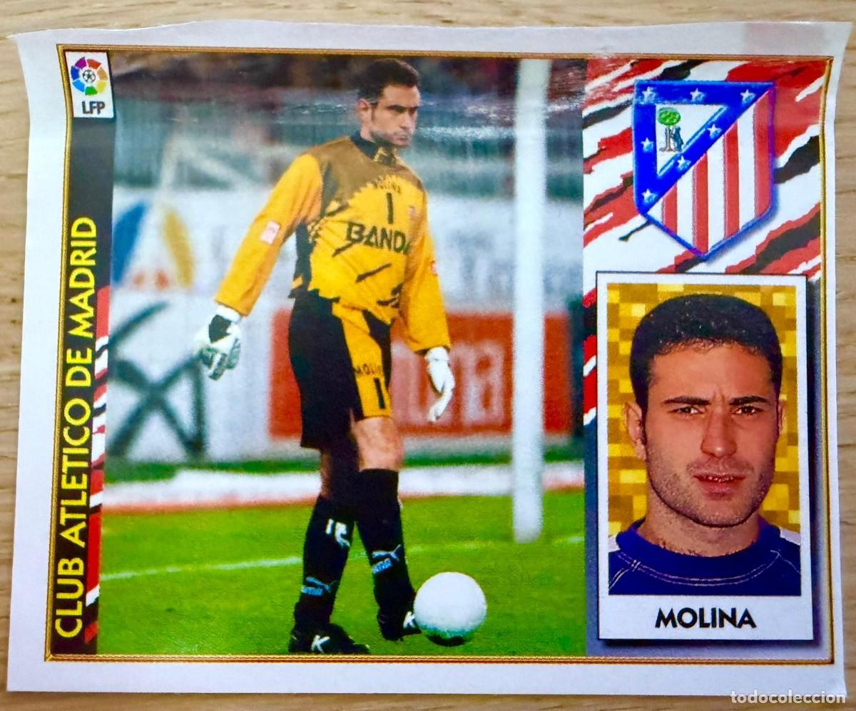 Cromos de f&uacute;tbol: MOLINA ATLETICO MADRID 97 98 1997 1998 LIGA EDICIONES ESTE VENTANILLA STICKER