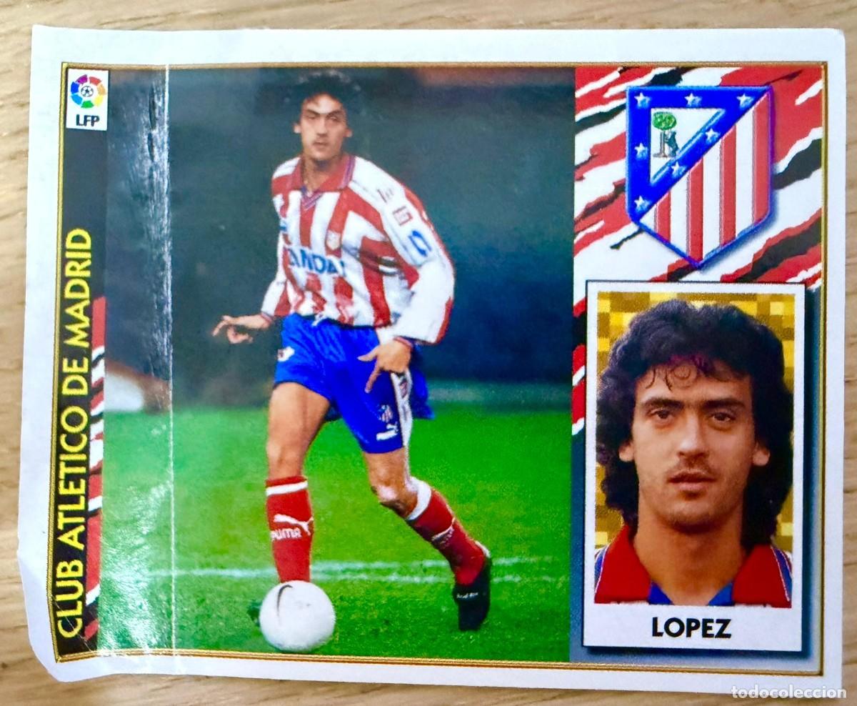 Fu&szlig;ball-Sticker: LOPEZ ATLETICO MADRID 97 98 1997 1998 LIGA EDICIONES ESTE VENTANILLA STICKER