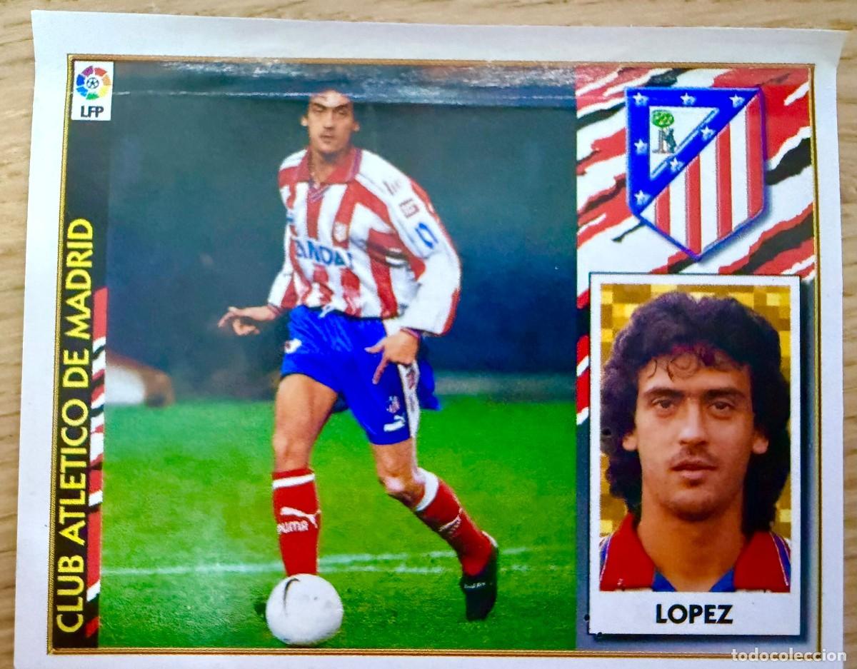 Fu&szlig;ball-Sticker: LOPEZ ATLETICO MADRID 97 98 1997 1998 LIGA EDICIONES ESTE VENTANILLA STICKER