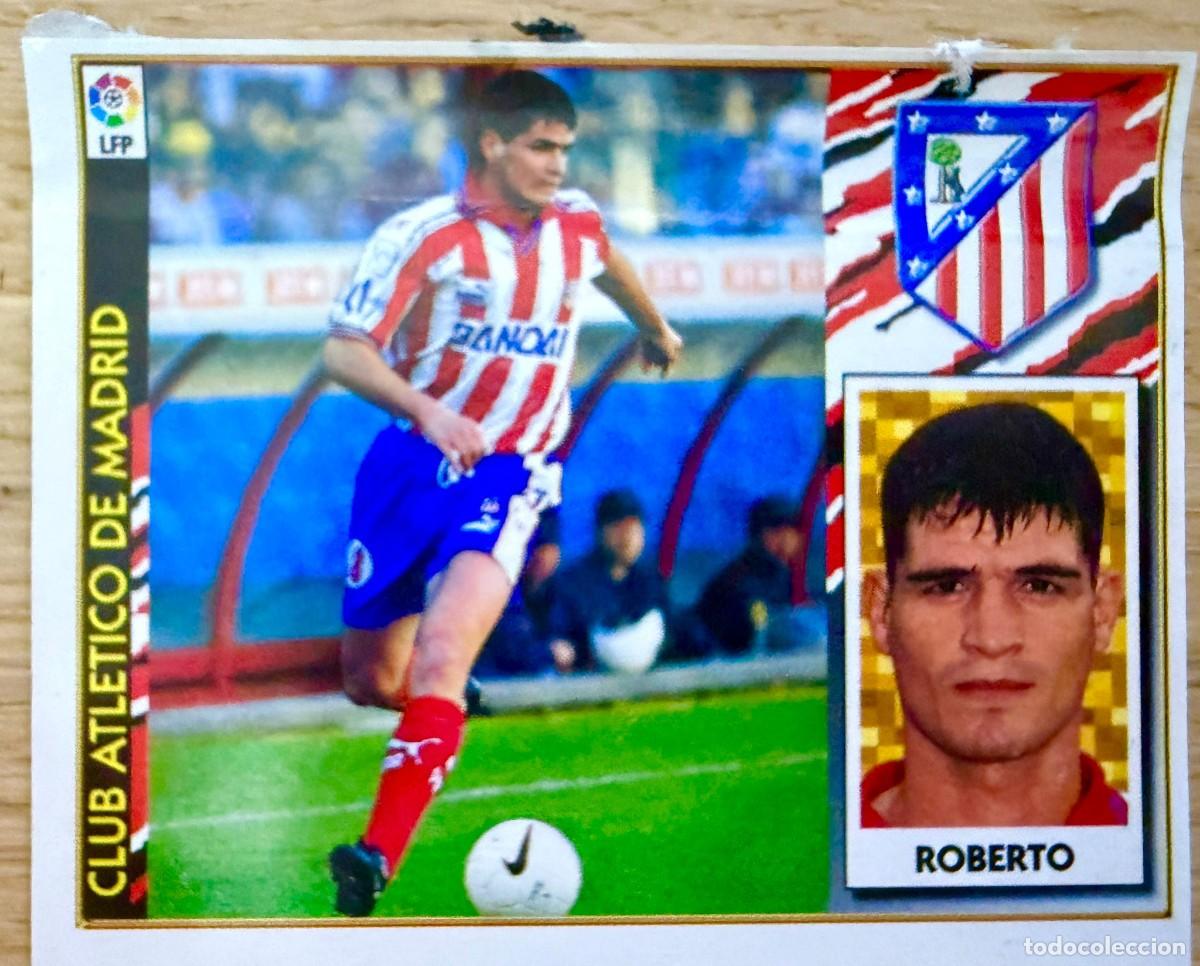 Fu&szlig;ball-Sticker: ROBERTO ATLETICO MADRID 97 98 1997 1998 LIGA EDICIONES ESTE VENTANILLA STICKER