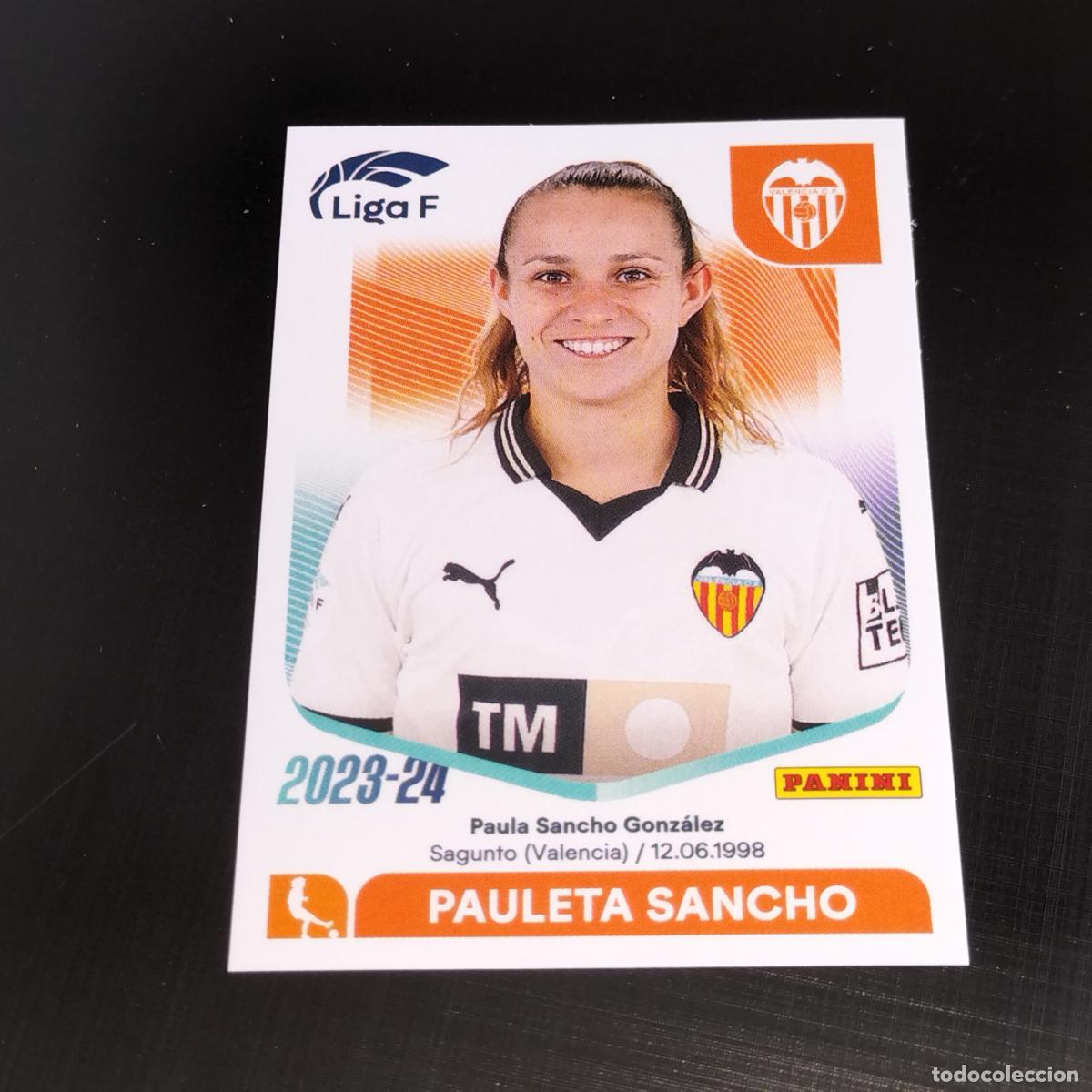 Cromos de f&uacute;tbol: N&ordm; 297 PAULETA SANCHO VALENCIA CROMOS LIGA F FEMENINA PANINI 2023 2024 23 24
