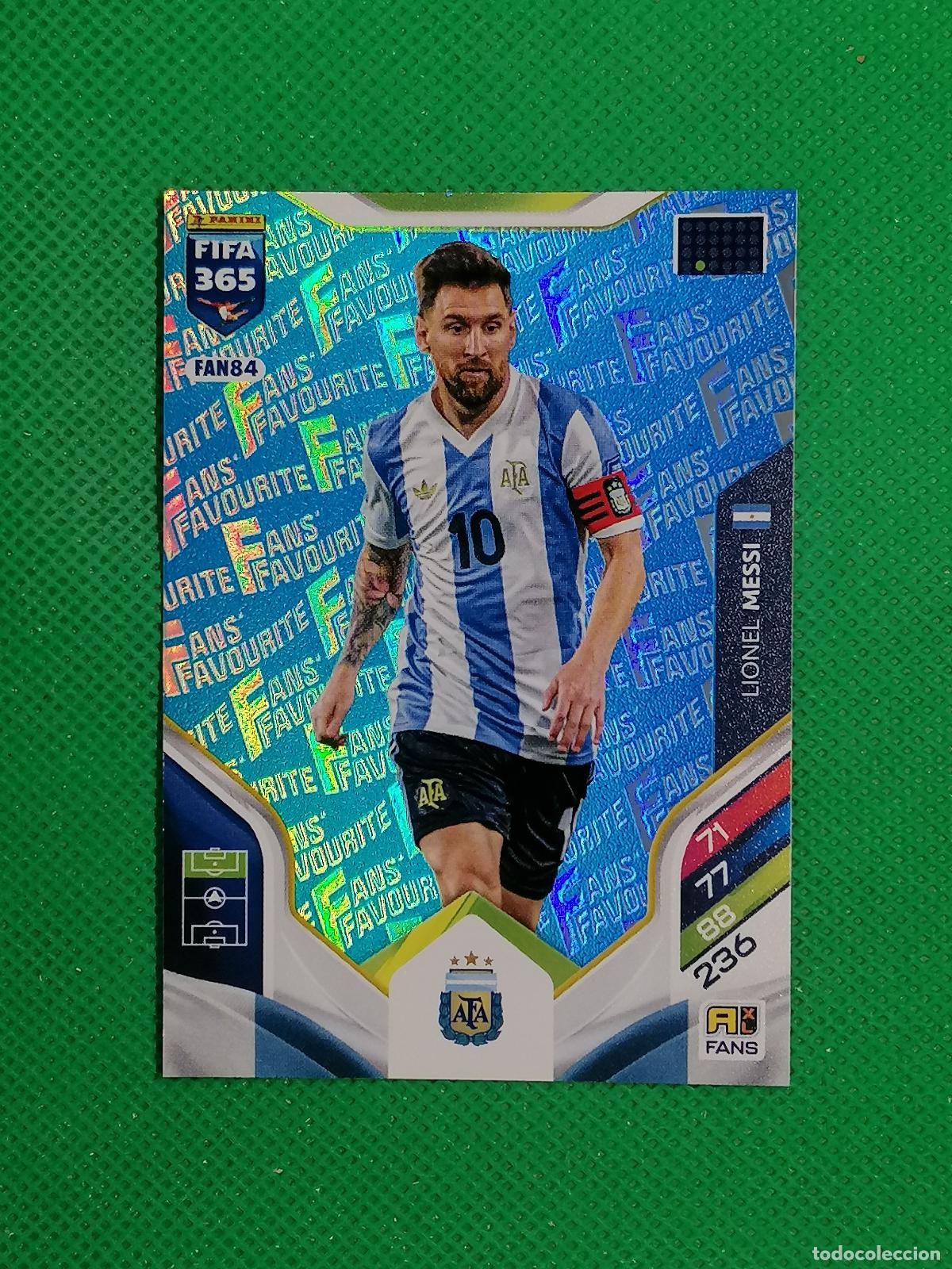 Cromos de f&uacute;tbol: FAN84 LIONEL MESSI ARGENTINA PARALELA BLUE AZUL ⚽ PANINI ADRENALYN FIFA 365 2025 2026 25 26 ⚽