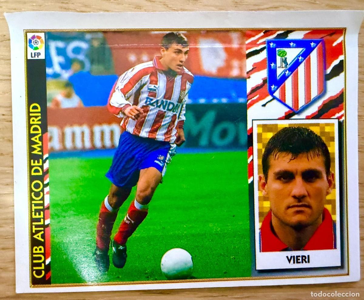 Cromos de f&uacute;tbol: VIERI COLOCA ATLETICO MADRID 97 98 1997 1998 LIGA EDICIONES ESTE VENTANILLA STICKER