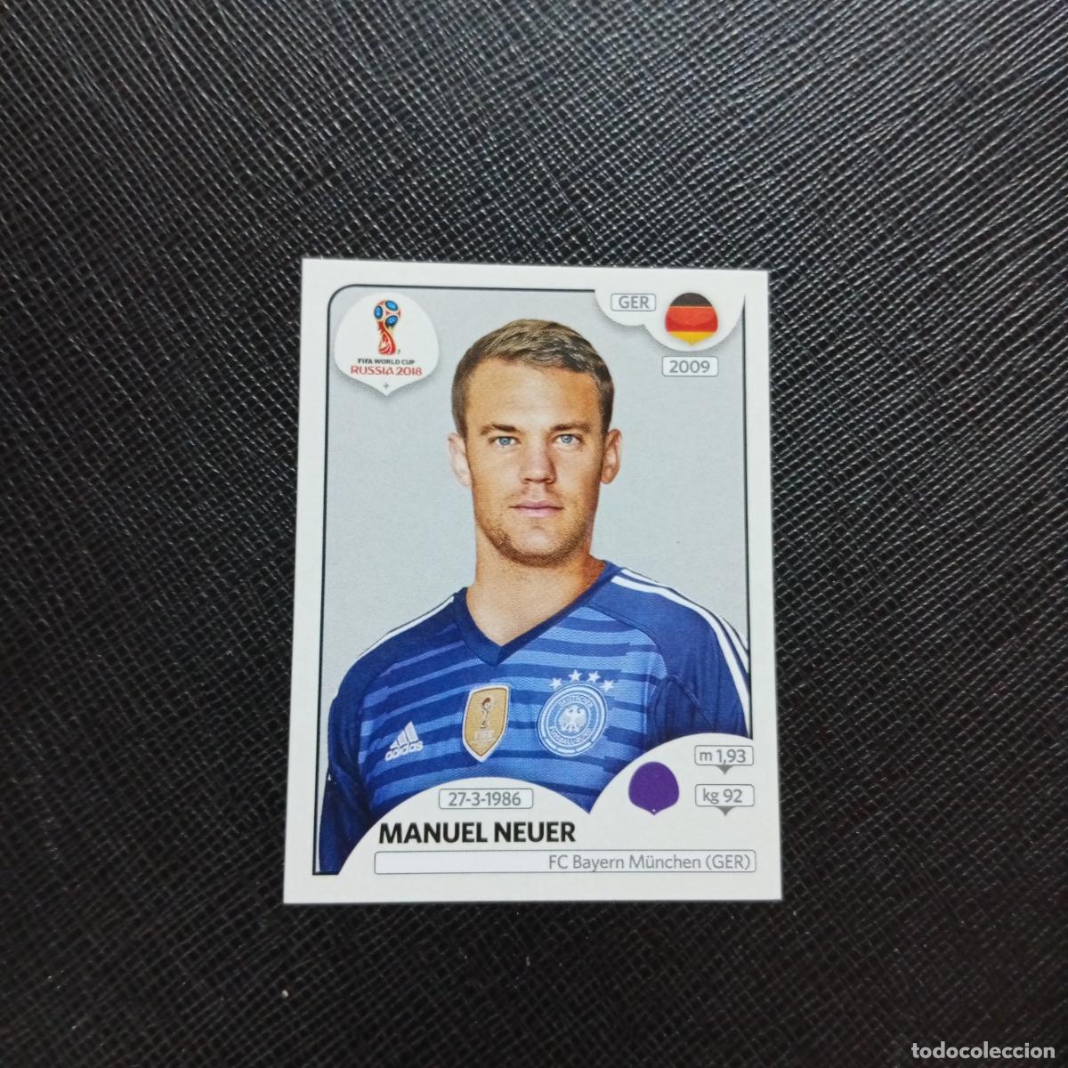 Cromos de f&uacute;tbol: 434 MANUEL NEUER PANINI MUNDIAL RUSIA 2018 CROMO FUTBOL 18 - SIN PEGAR - CJ2