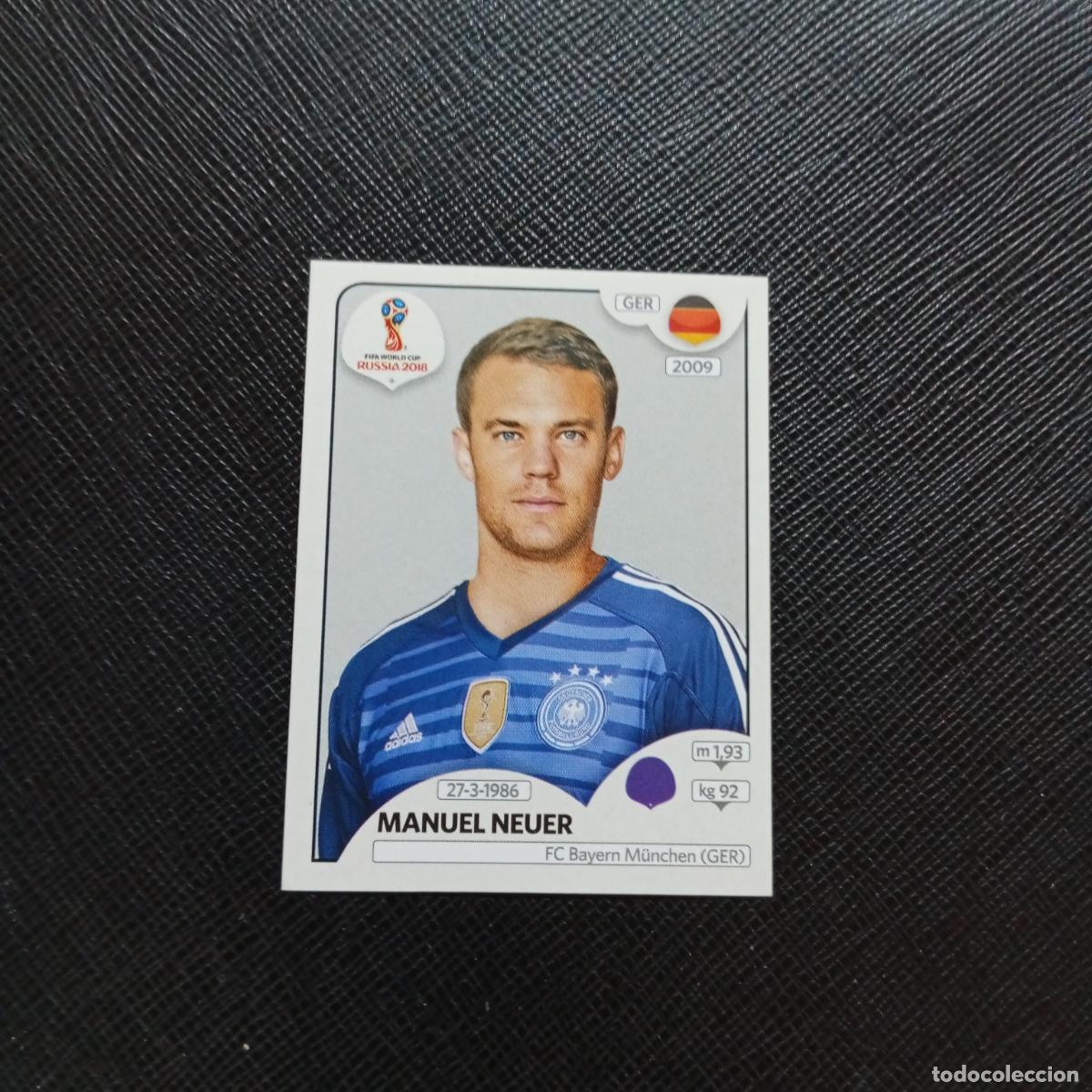 Cromos de f&uacute;tbol: 434 MANUEL NEUER PANINI MUNDIAL RUSIA 2018 CROMO FUTBOL 18 - SIN PEGAR - CJ2