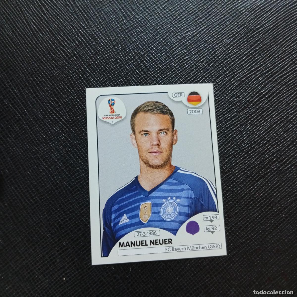 Cromos de f&uacute;tbol: 434 MANUEL NEUER PANINI MUNDIAL RUSIA 2018 CROMO FUTBOL 18 - SIN PEGAR - CJ2 C