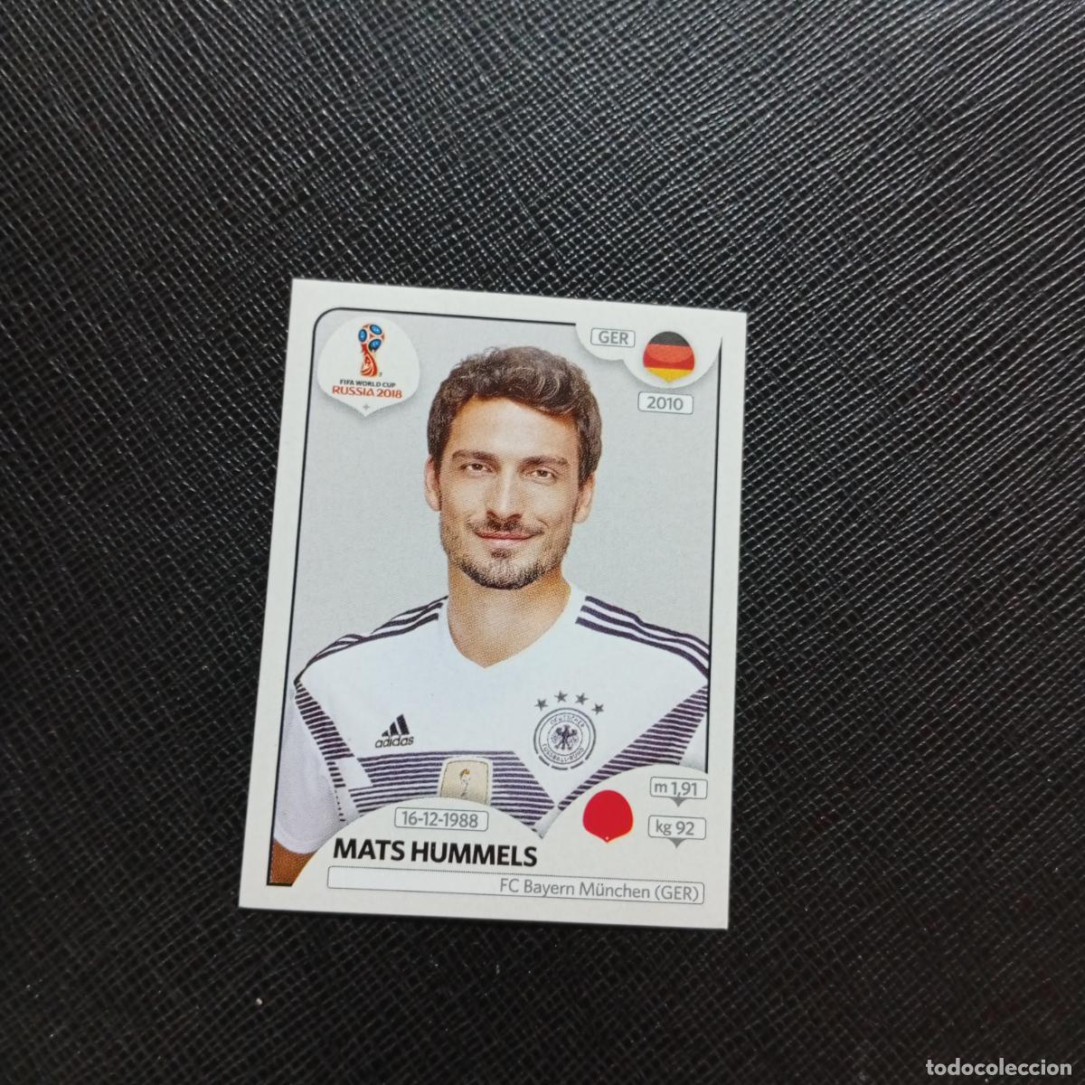 Cromos de Futebol: 435 MATS HUMMELS ALEMANIA PANINI MUNDIAL RUSIA 2018 CROMO FUTBOL 18 - SIN PEGAR - CJ2 .