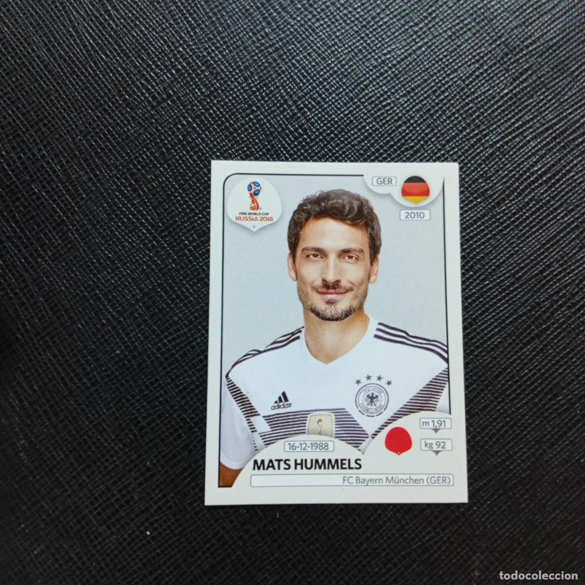 Cromos de Futebol: 435 MATS HUMMELS ALEMANIA PANINI MUNDIAL RUSIA 2018 CROMO FUTBOL 18 - SIN PEGAR - CJ2