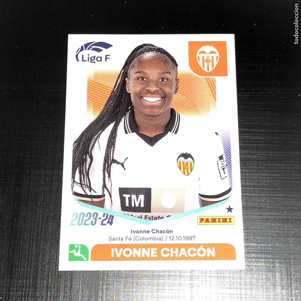 Cromos de Futebol: N&ordm; 301 A IVONNE CHACON VALENCIA CROMOS LIGA F FEMENINA PANINI 2023 2024 23 24