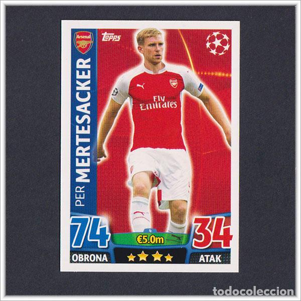 Cromos de Futebol: TOPPS MATCH ATTAX 2015 2016 15 16 MERTESACKER 4 ARSENAL UEFA CHAMPIONS LEAGUE ALBUM COLECCI&Oacute;N
