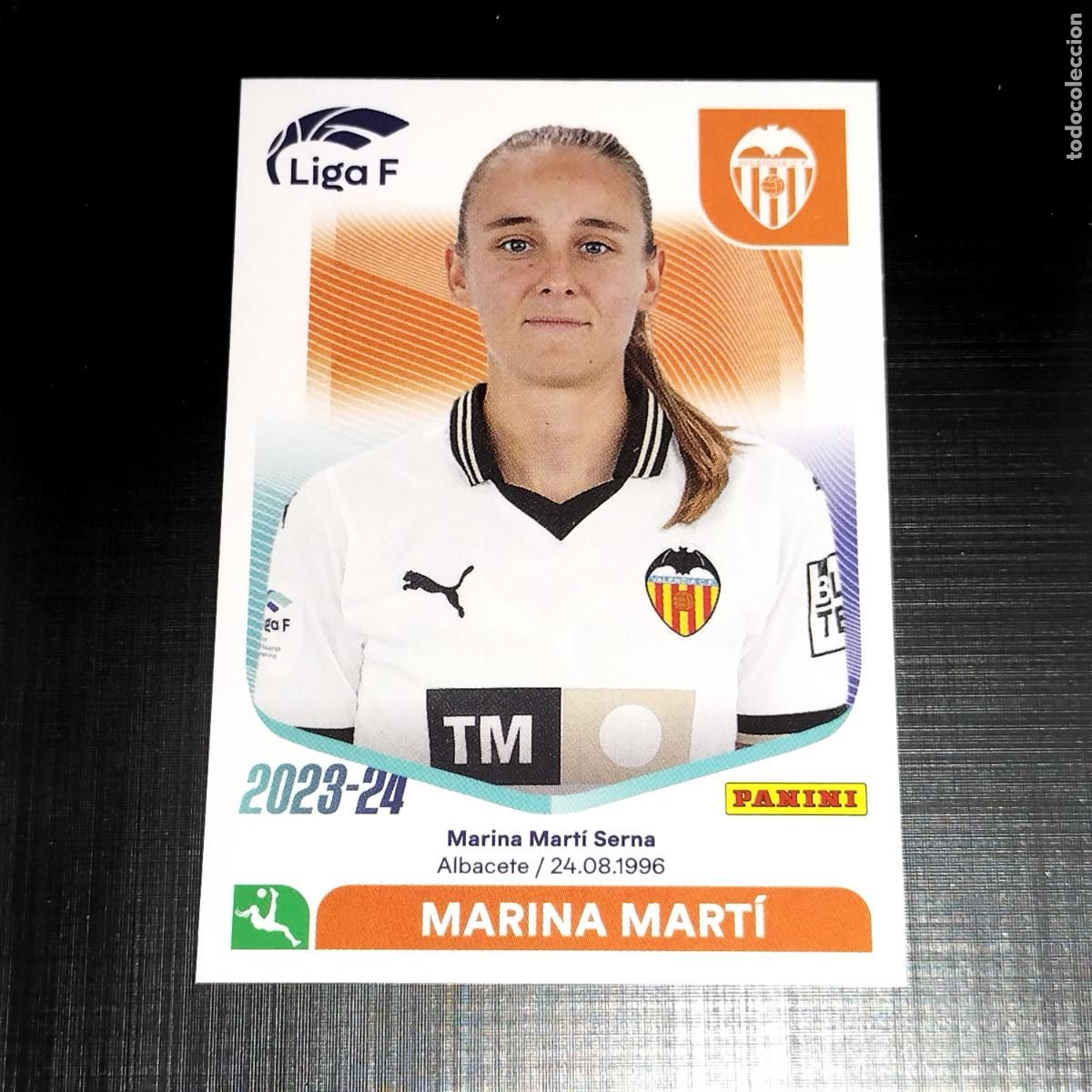 Football Stickers: N&ordm; 301 B MARINA MARTI VALENCIA CROMOS LIGA F FEMENINA PANINI 2023 2024 23 24
